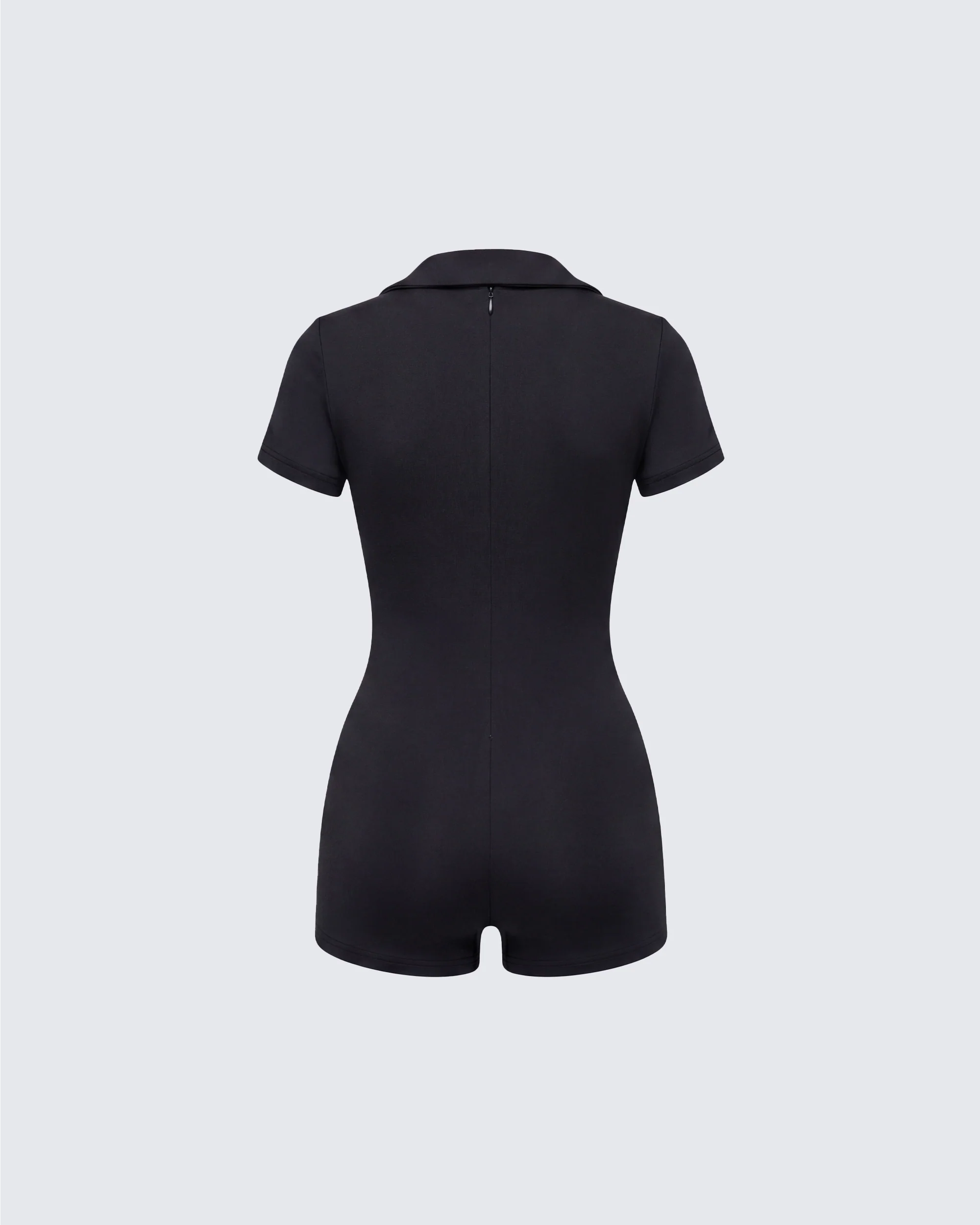 Jeanie Black Knit Romper - Image 2