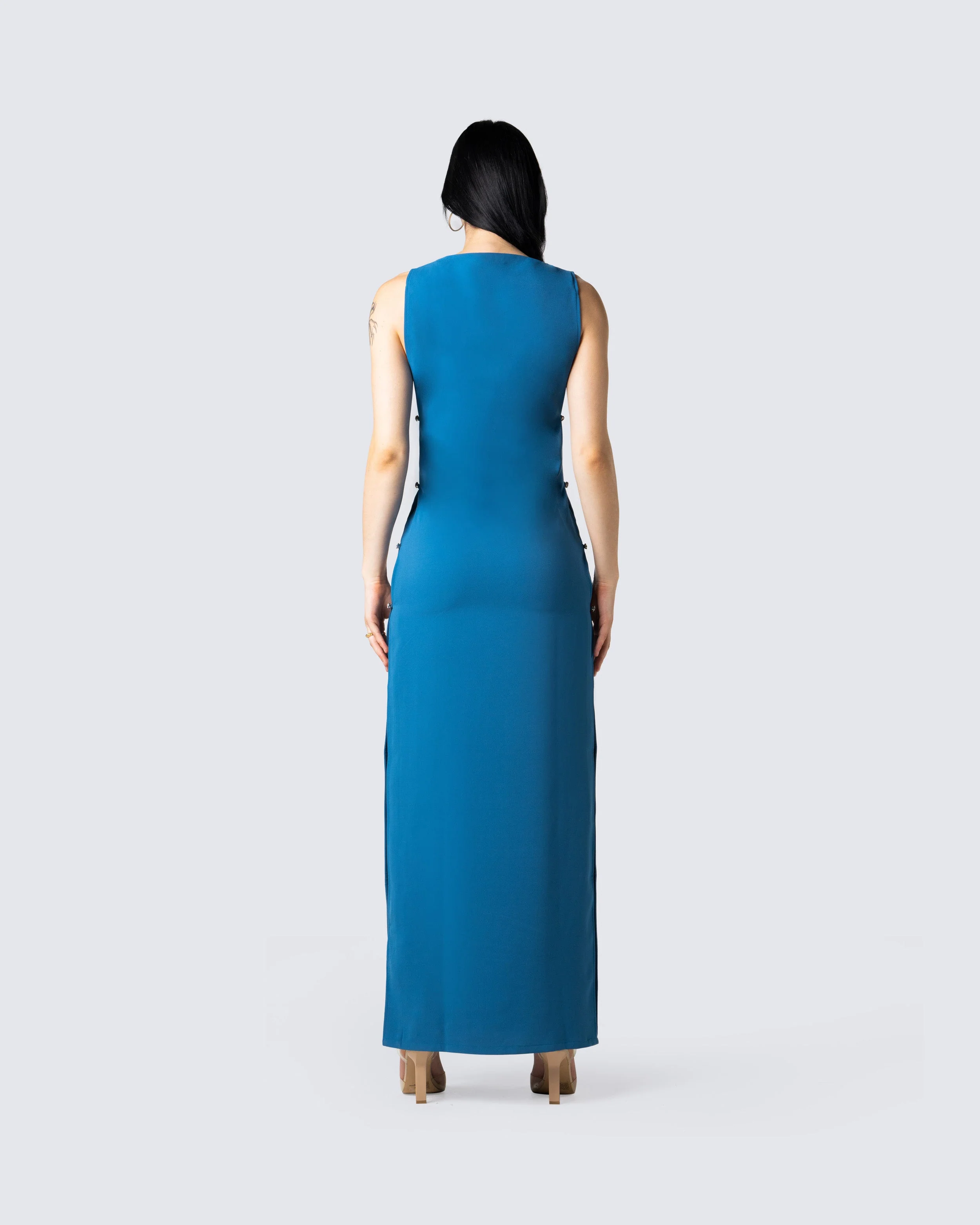 Jenara Navy Maxi Dress - Image 6