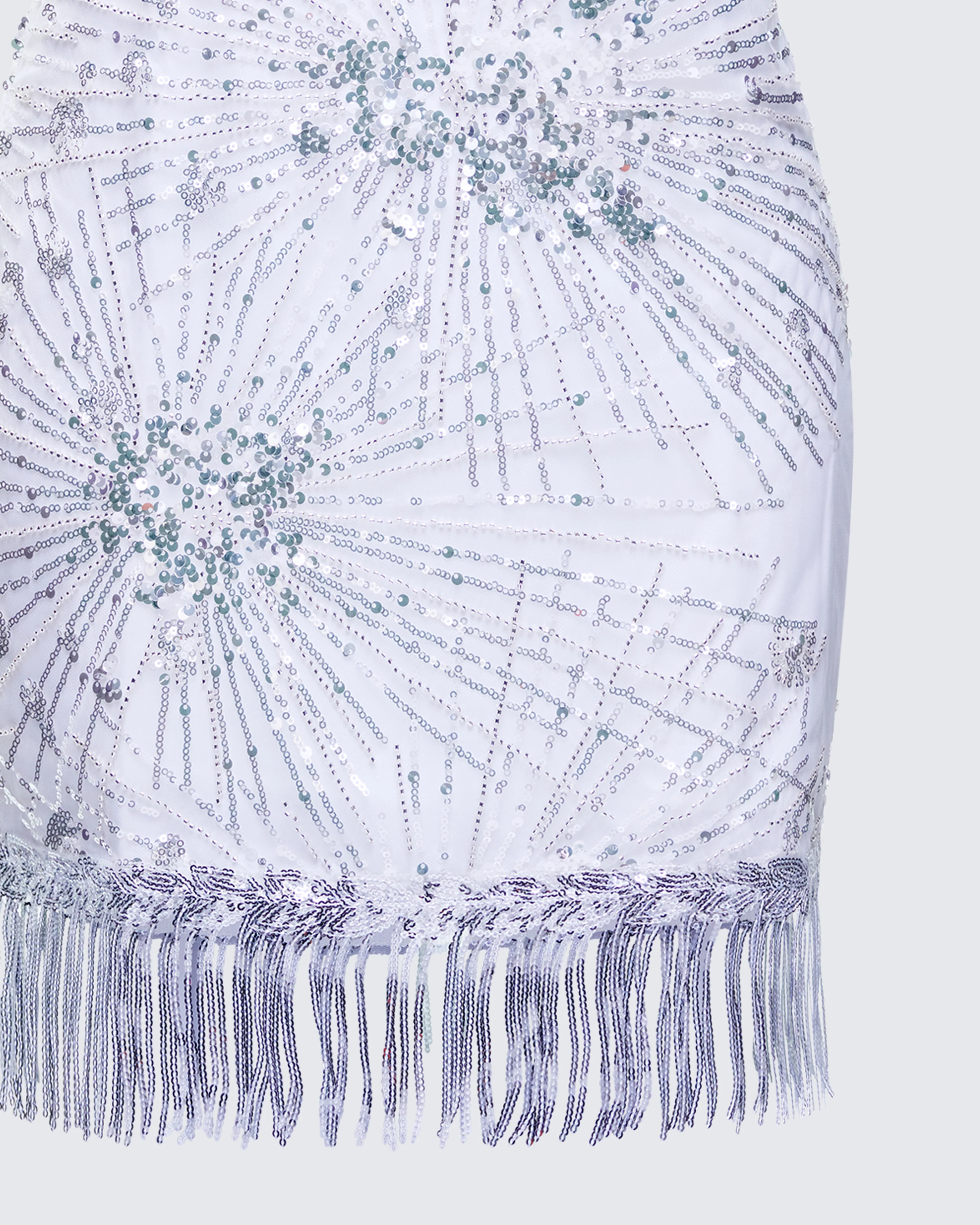Jocelyn White Sequin Mini Dress - Image 6