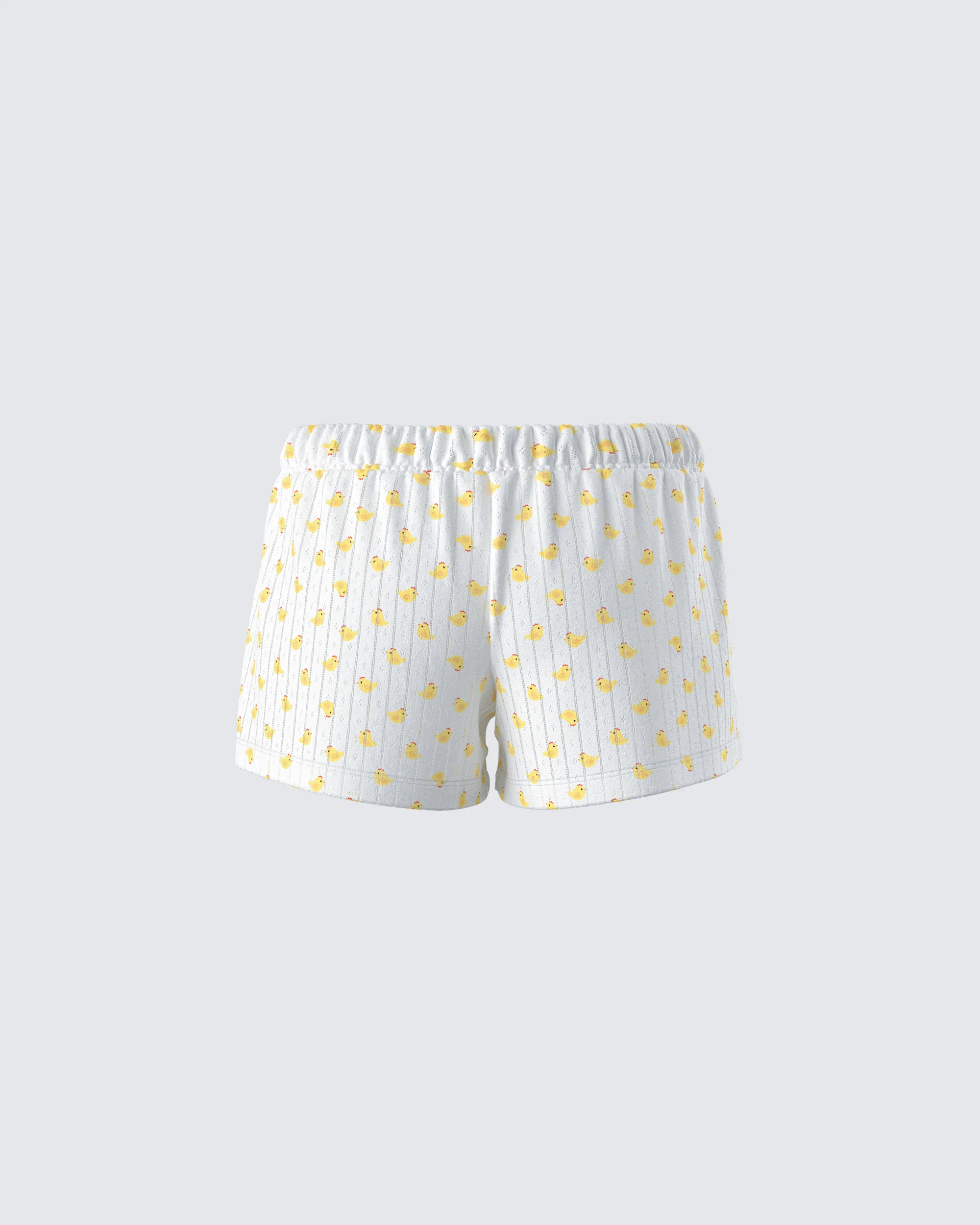Jordana Ivory Duck Print Short - Image 3