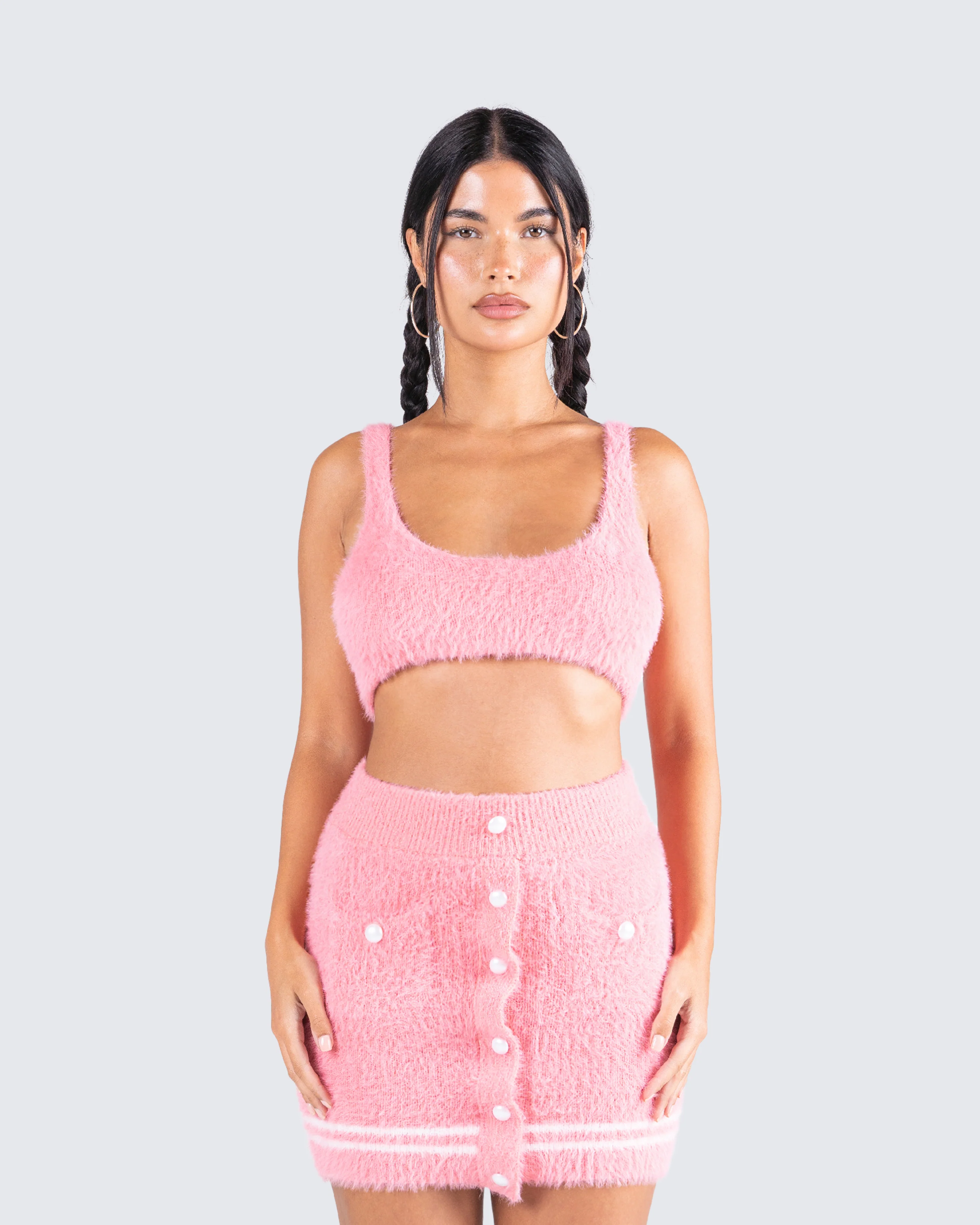 Joss Knit Scoop Neck Cropped Top - Image 4