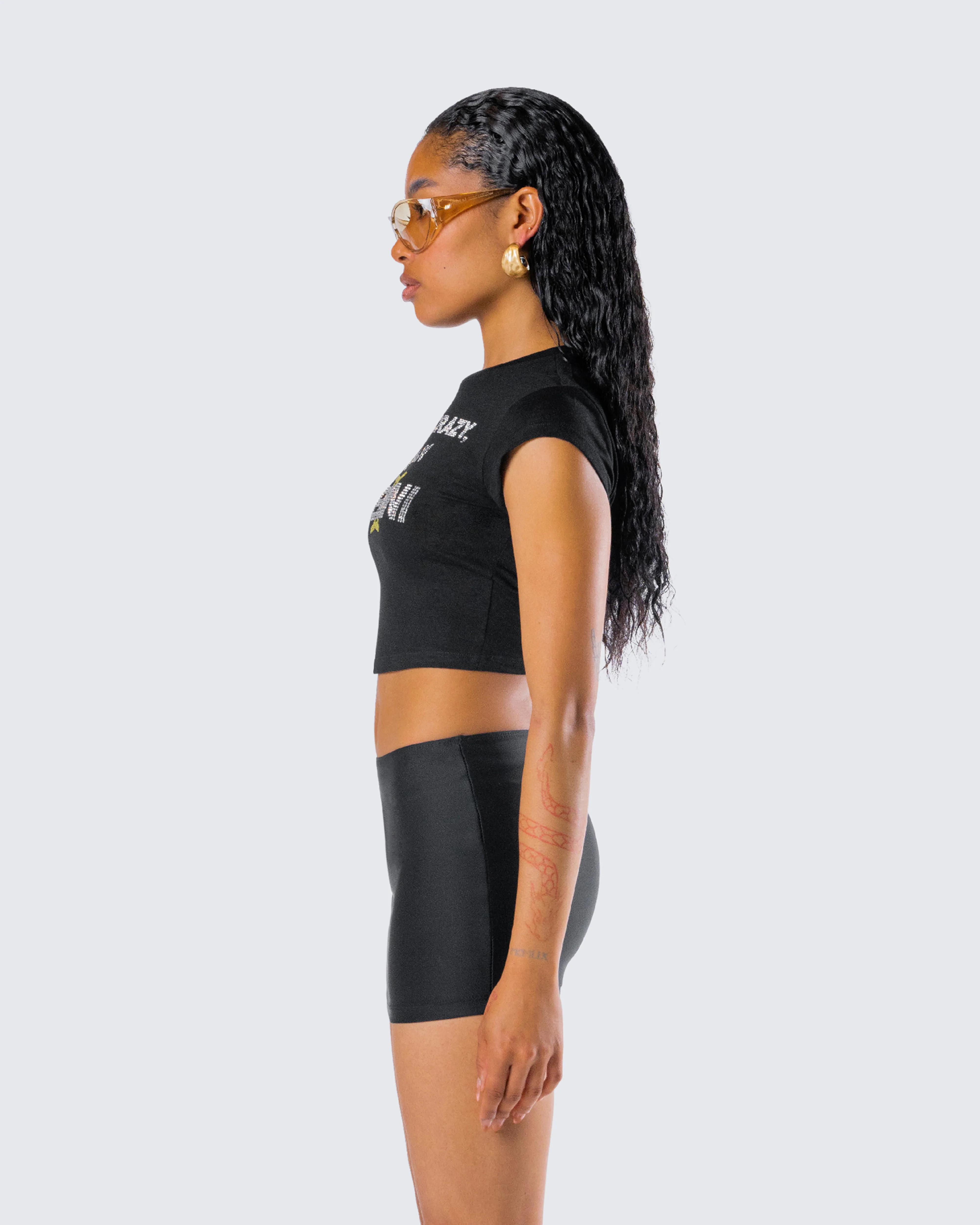 Julane Black Gemini Graphic Top - Image 6