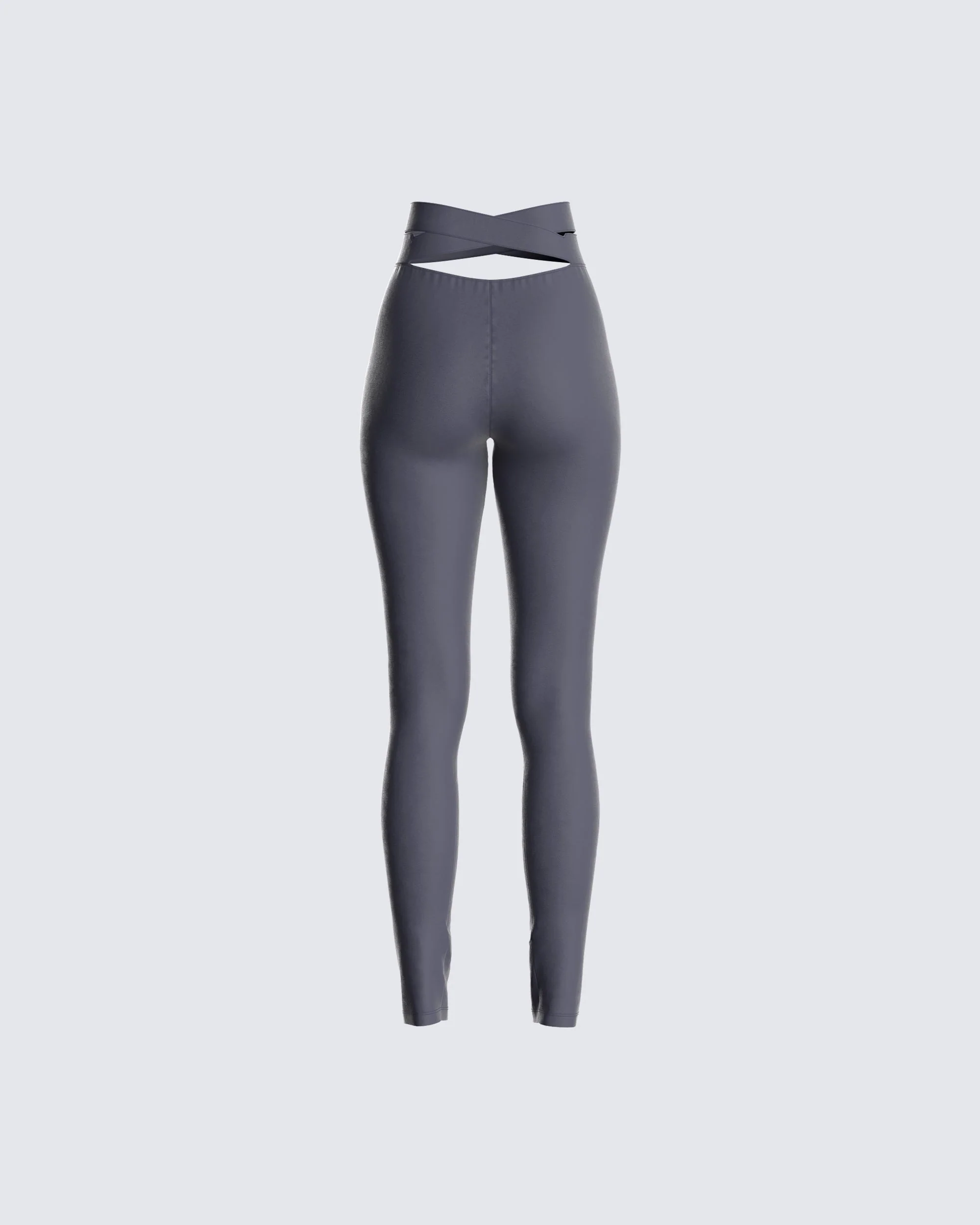 Jules Charcoal Criss Cross Legging - Image 3