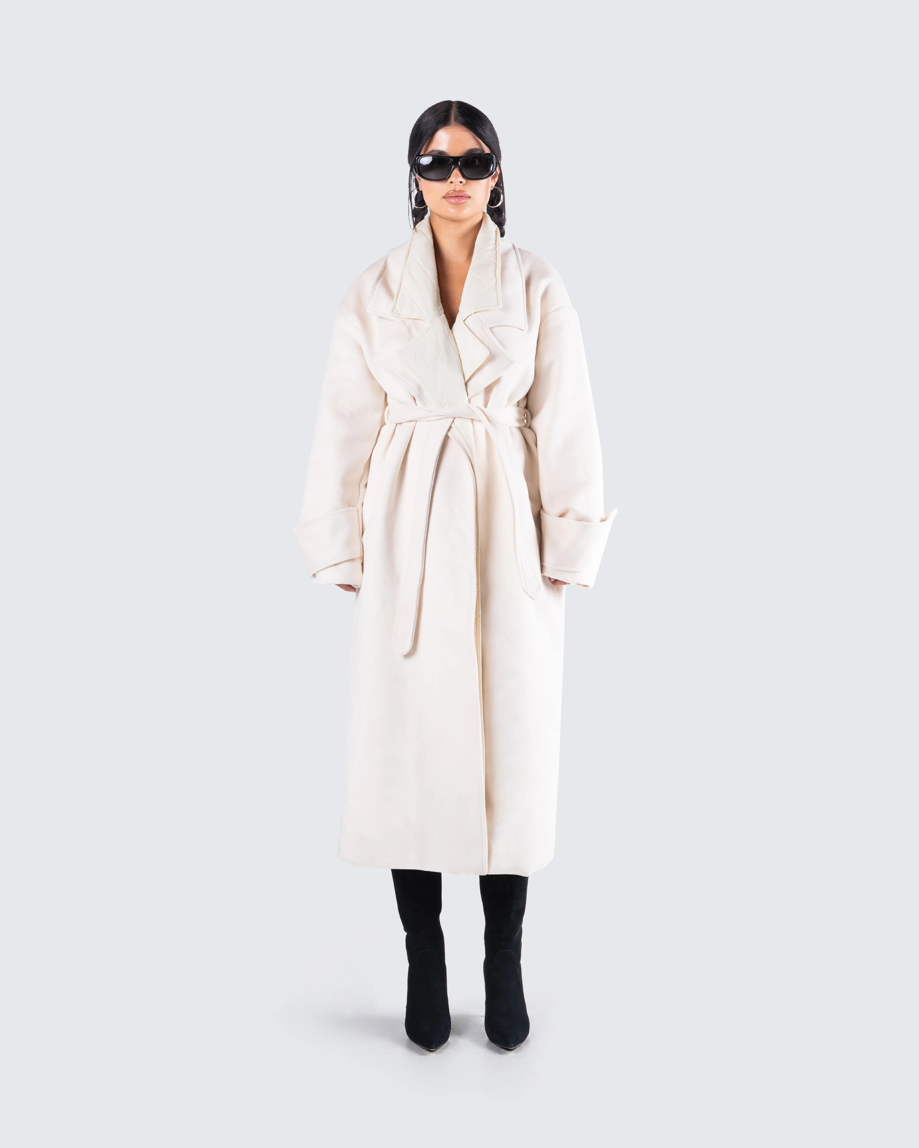 Julian Cream Maxi Coat - Image 4