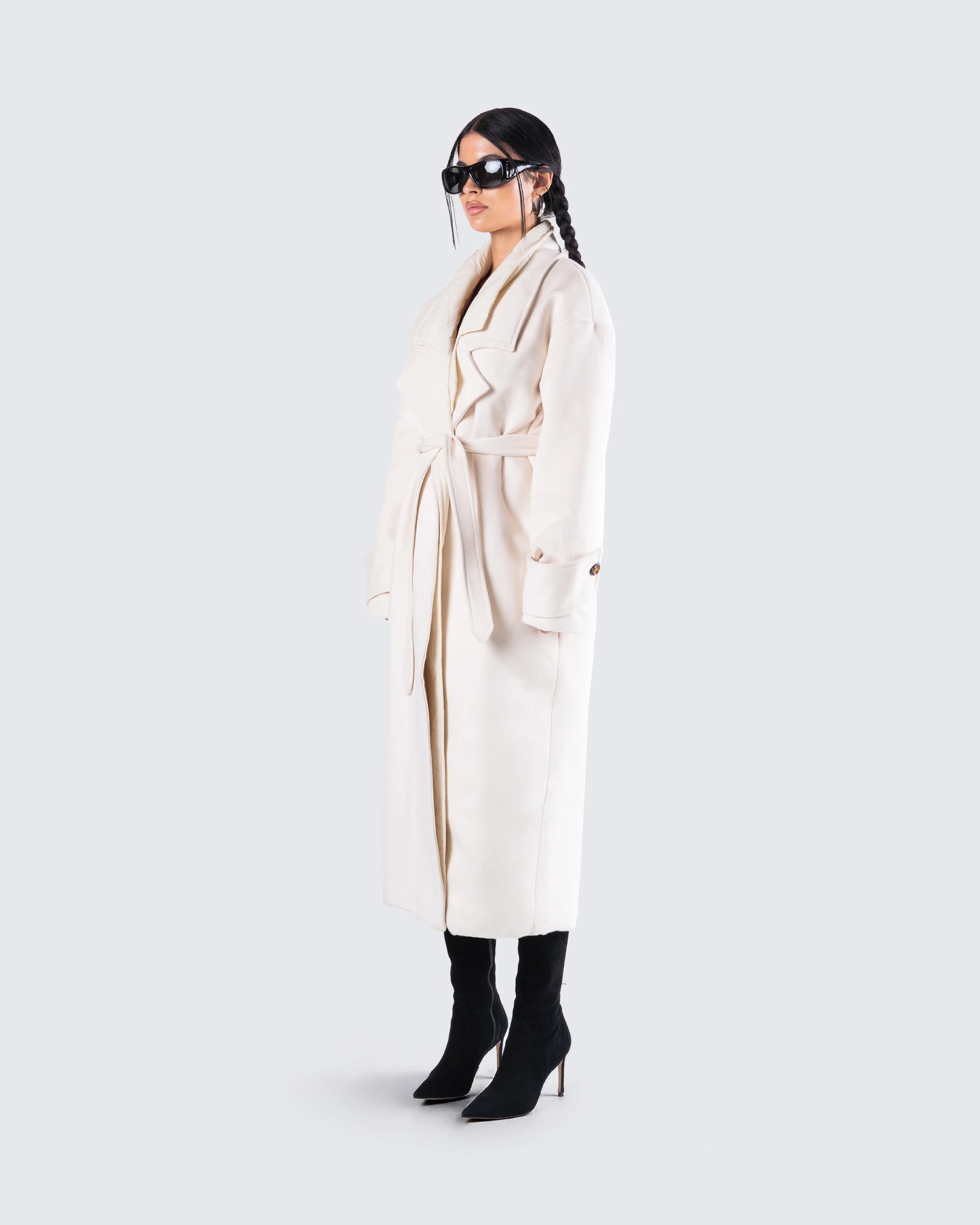 Julian Cream Maxi Coat - Image 5