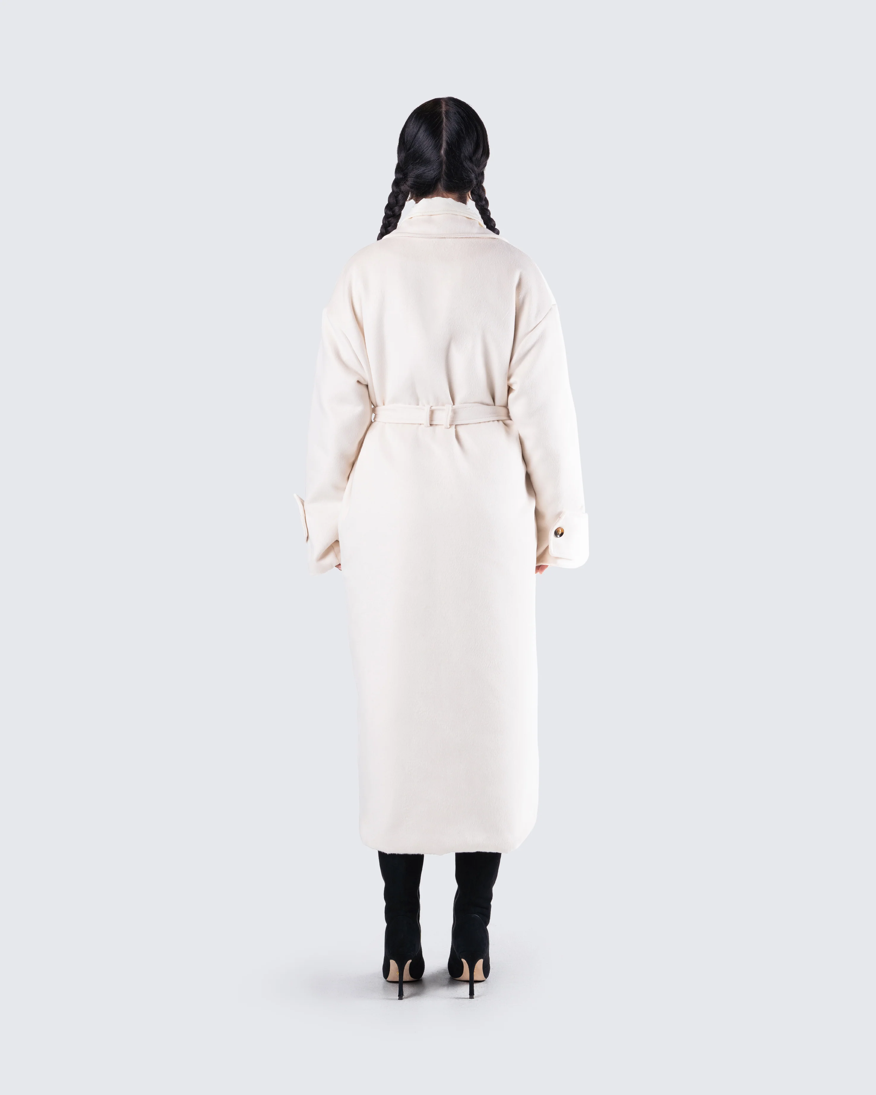 Julian Cream Maxi Coat - Image 7