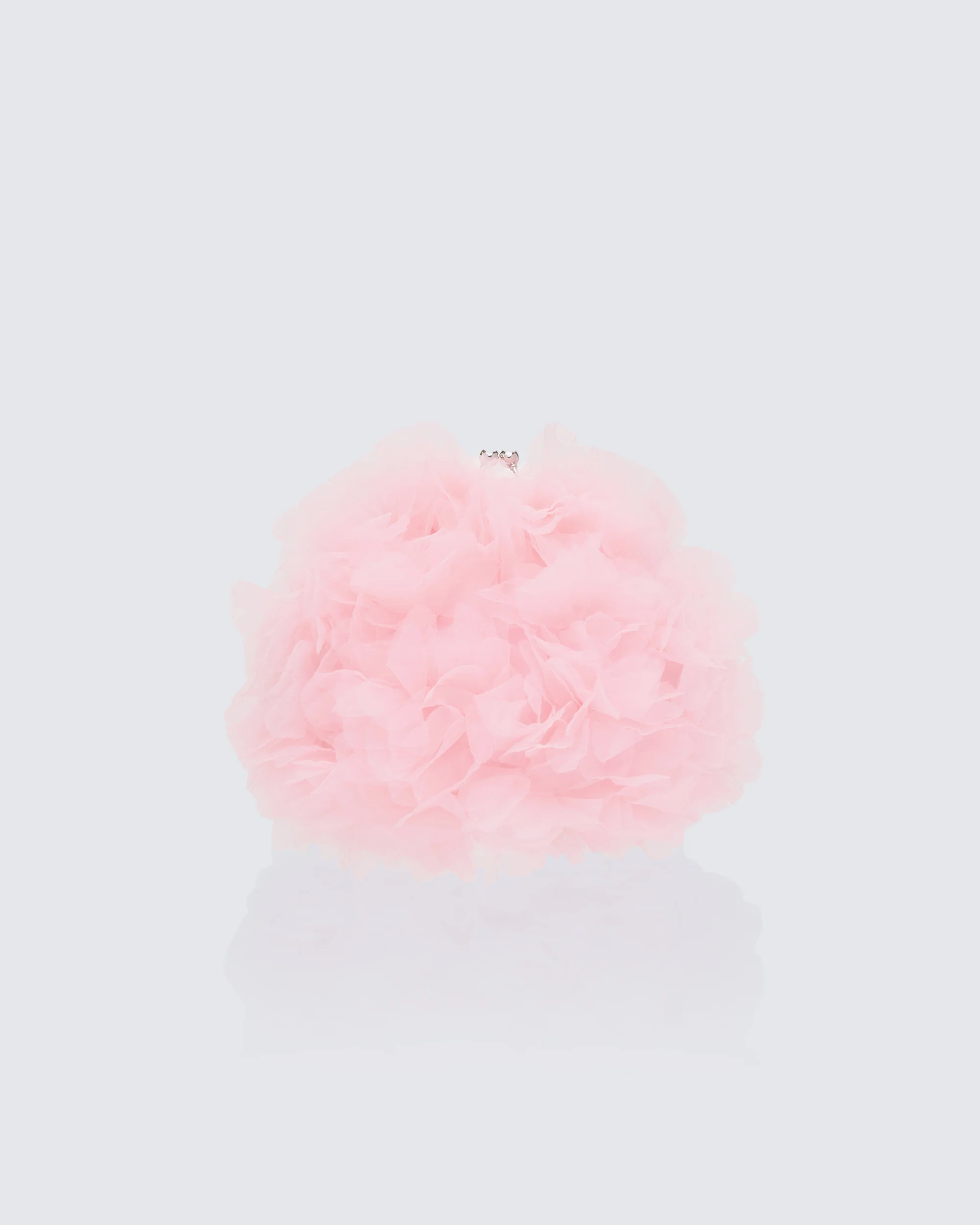 Justine Pink Organza Ruffle Grab Bag - Image 2