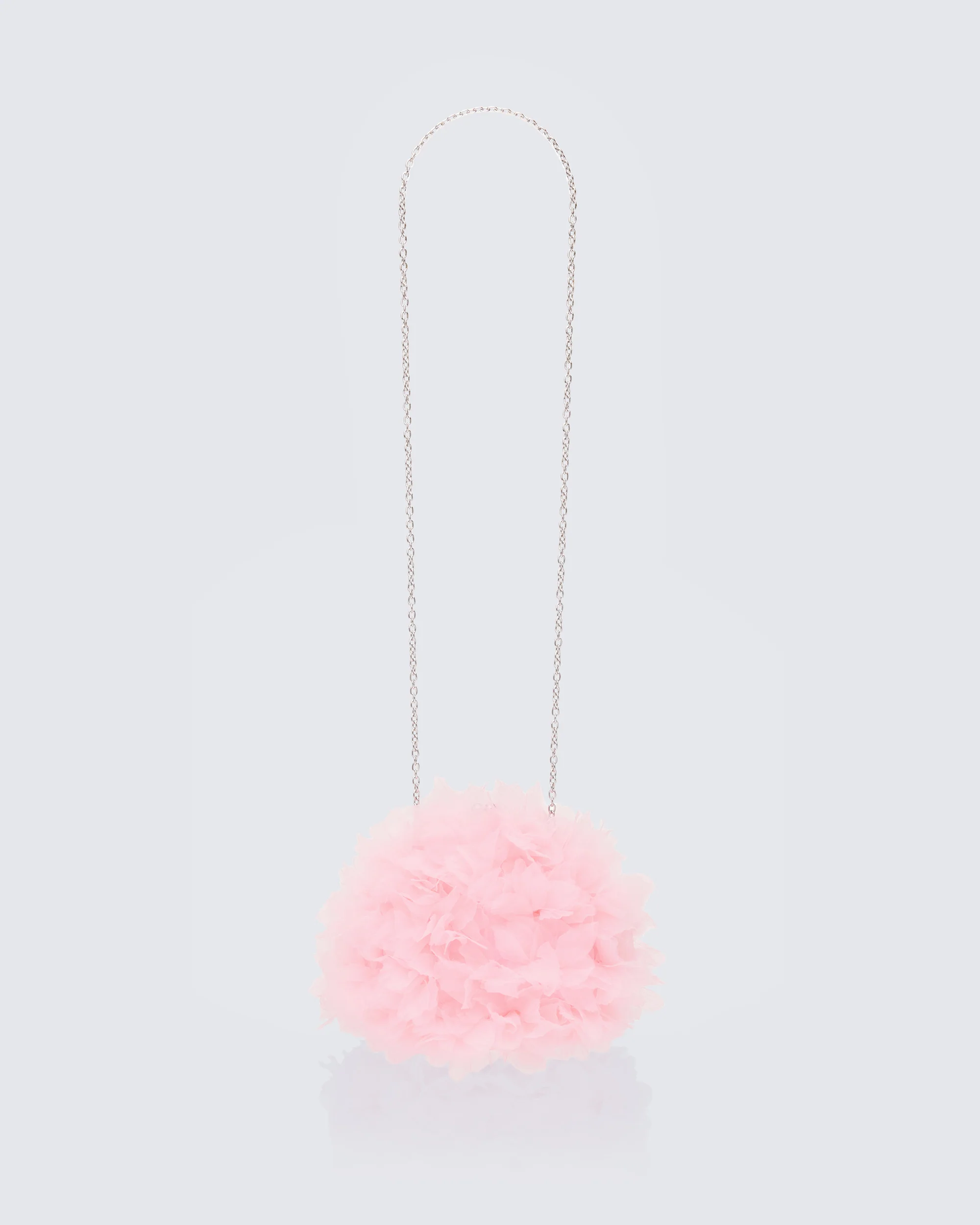 Justine Pink Organza Ruffle Grab Bag - Image 4