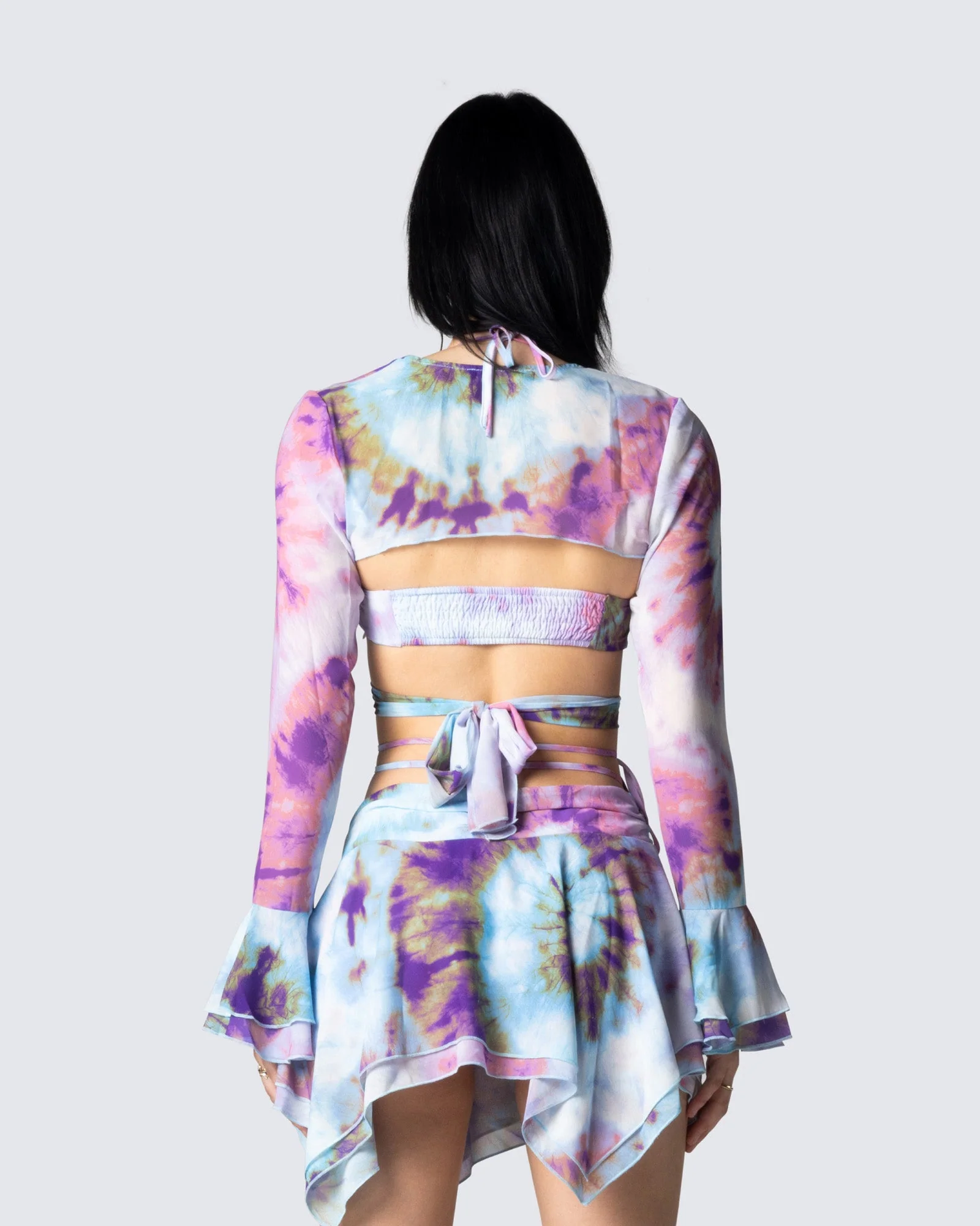 Kadence Tie Dye Print Shrug - Image 3
