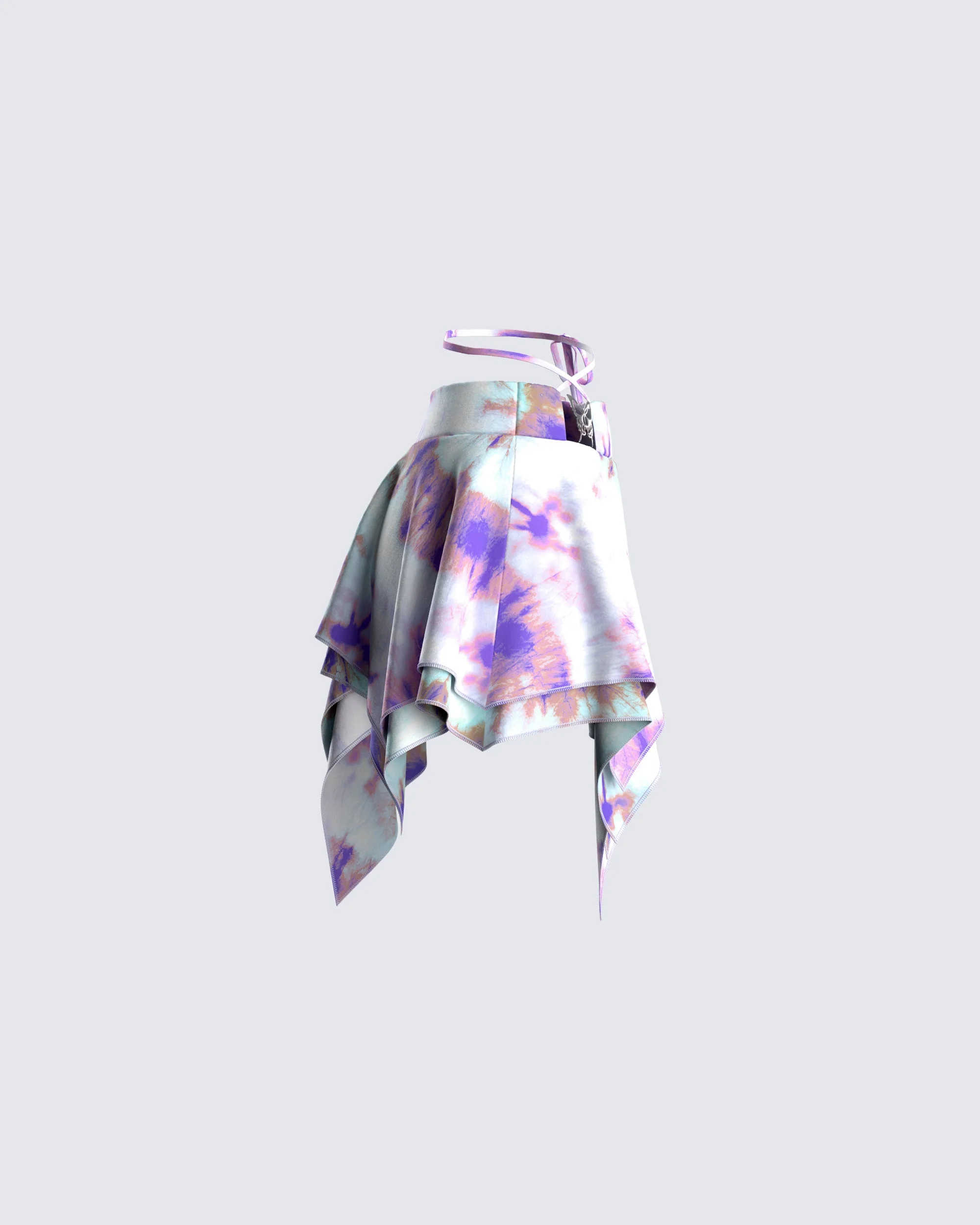 Kadence Tie Dye Print Skirt - Image 2
