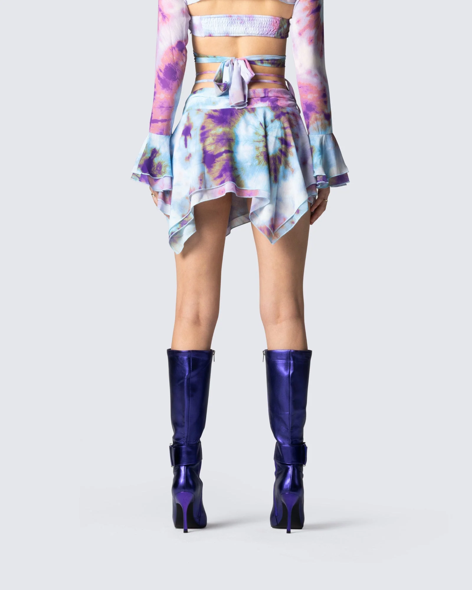 Kadence Tie Dye Print Skirt - Image 6