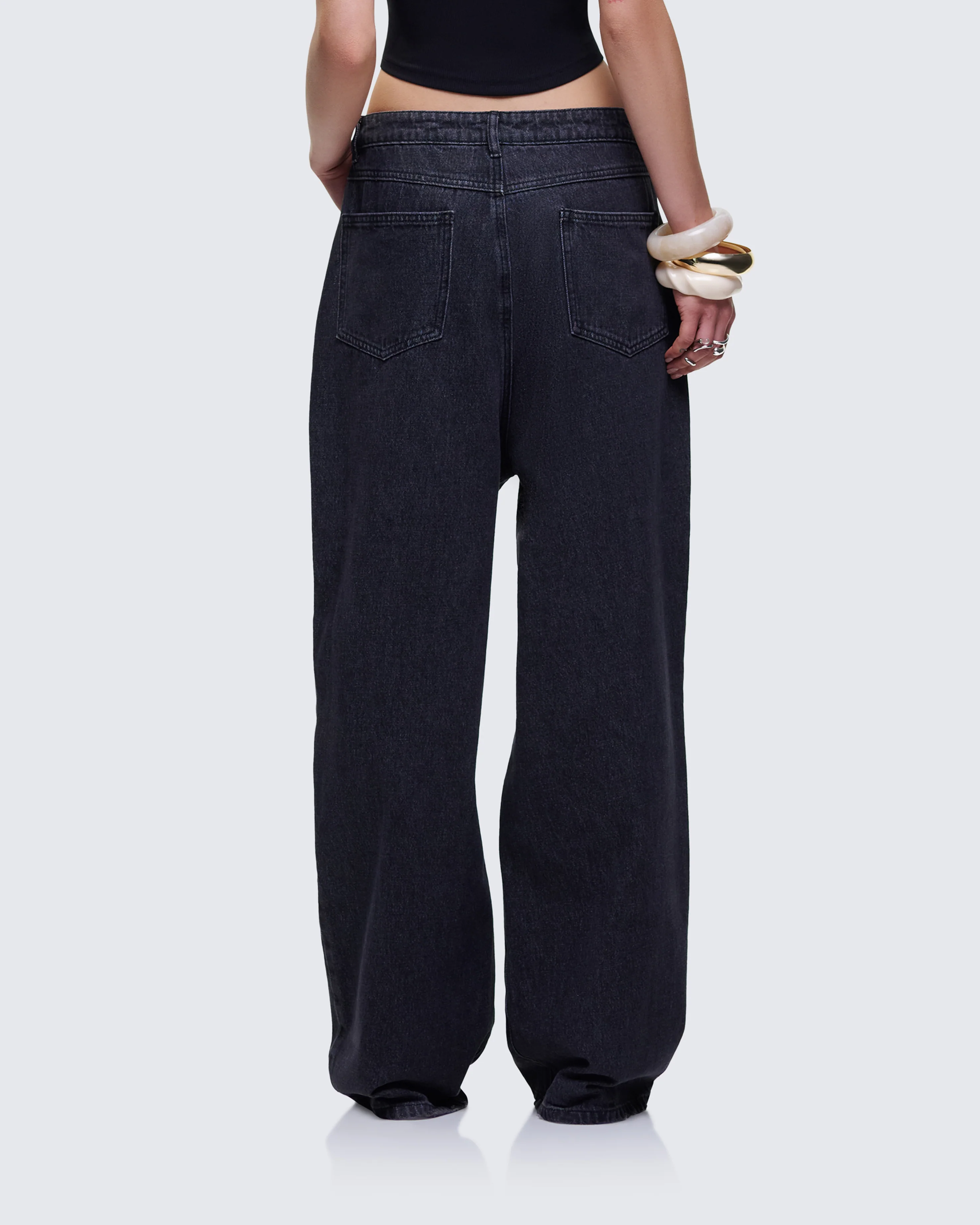 Kai Black Washed Balloon Pant - Image 4