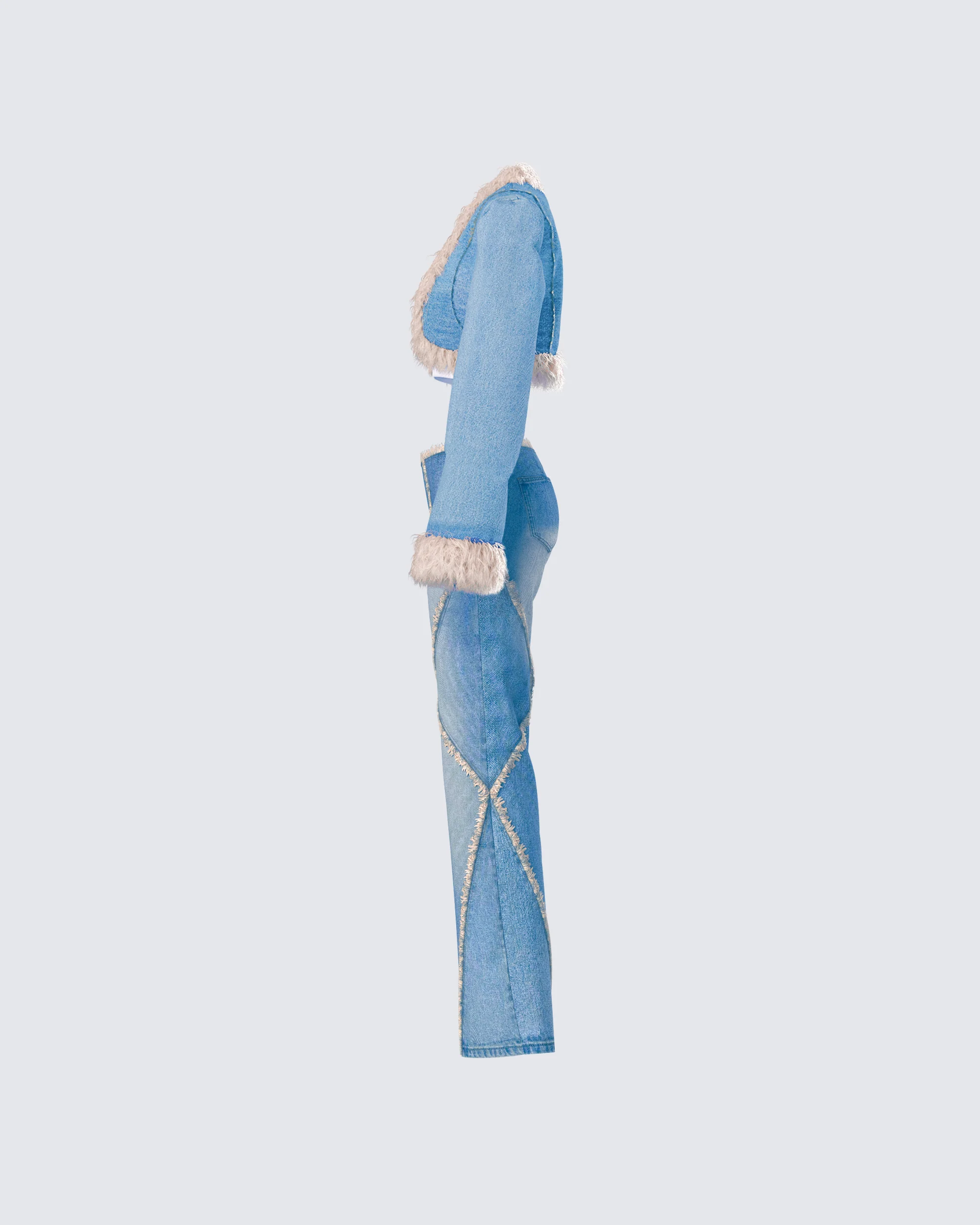 Kaiana Blue Denim Y2K Set - Image 2