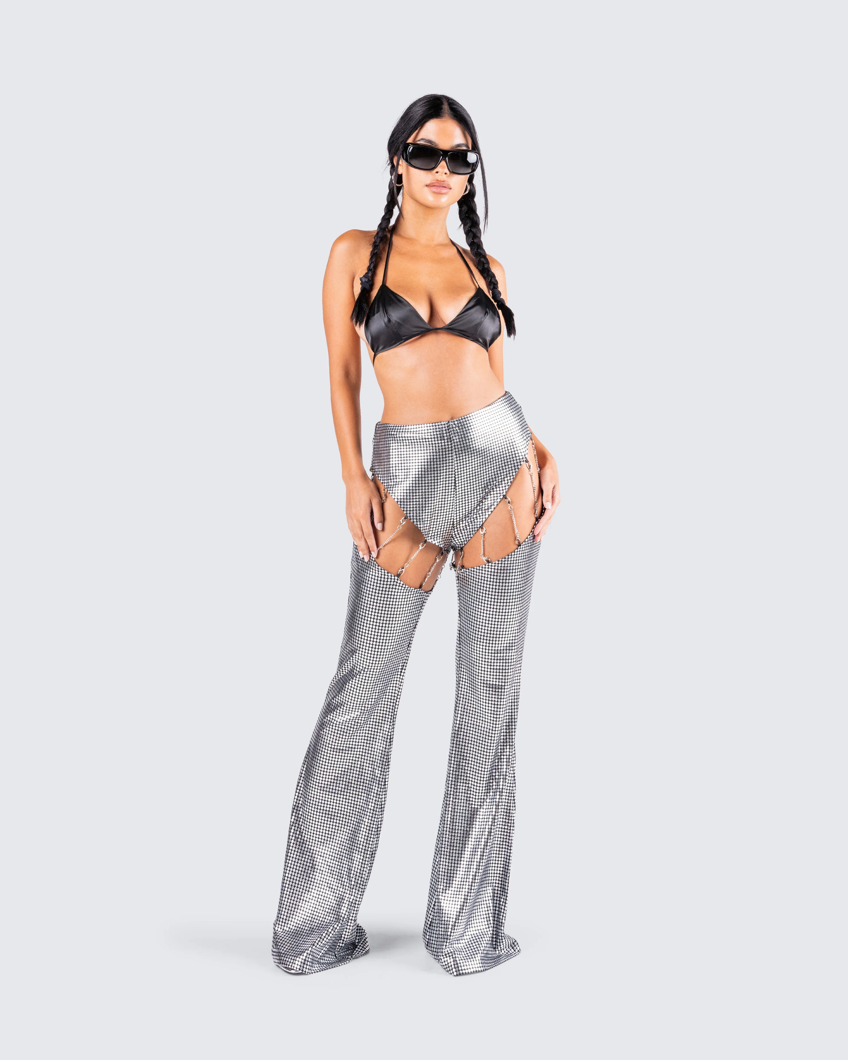 Kaito Black Triangle Bralette Top - Image 9