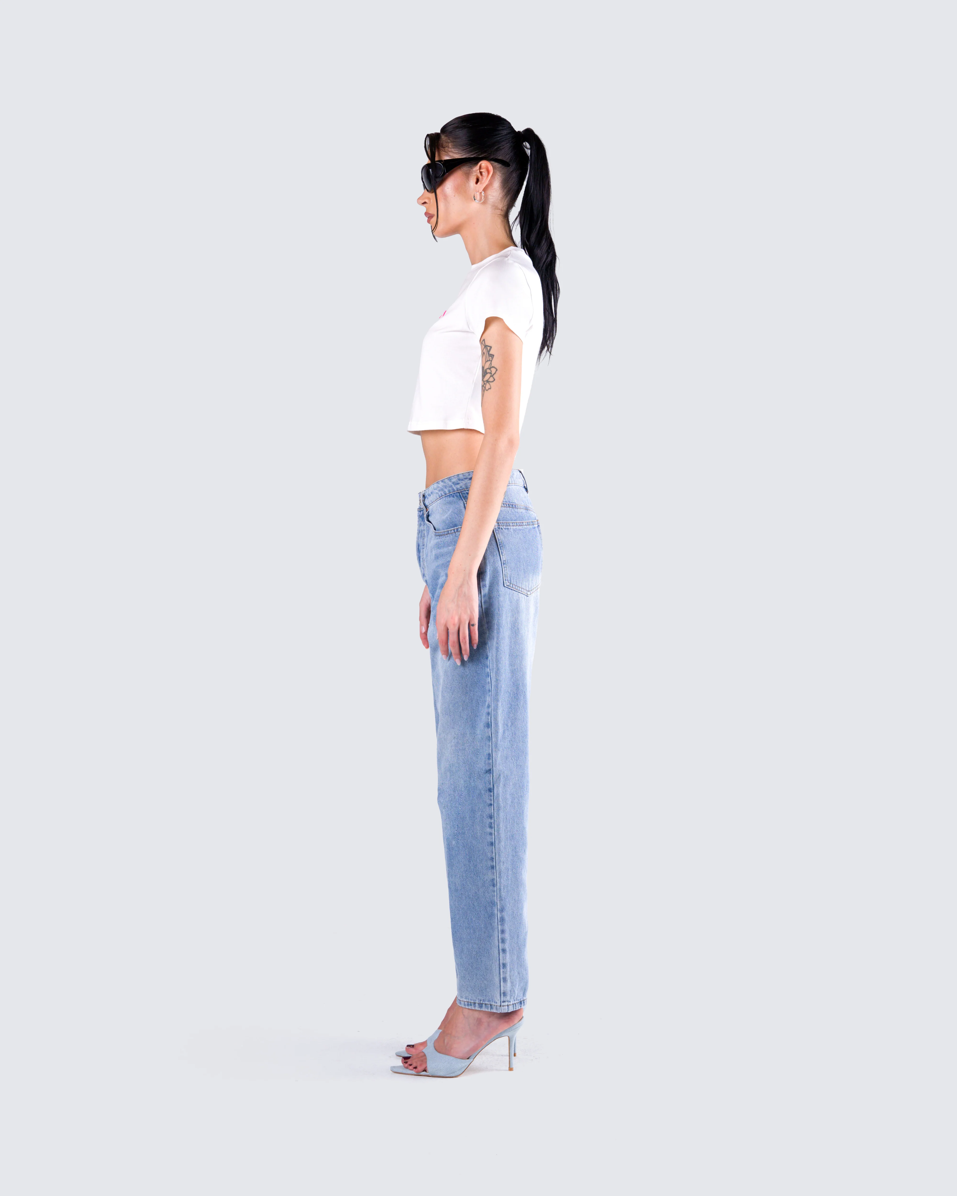 Kalea White Jersey Graphic Top - Image 6