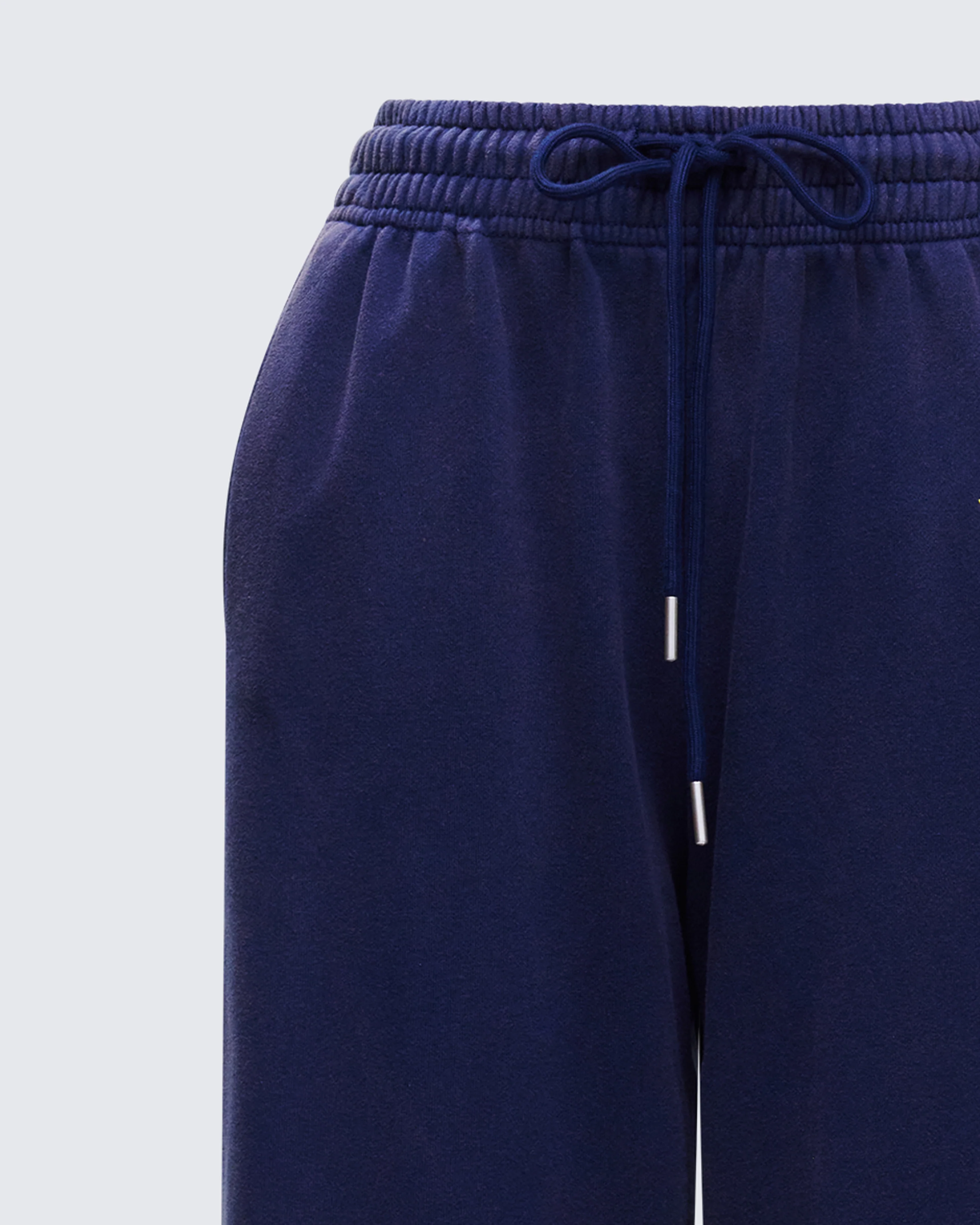 Kamilah Blue Acid Wash Wide Leg Sweat Pant - Image 6