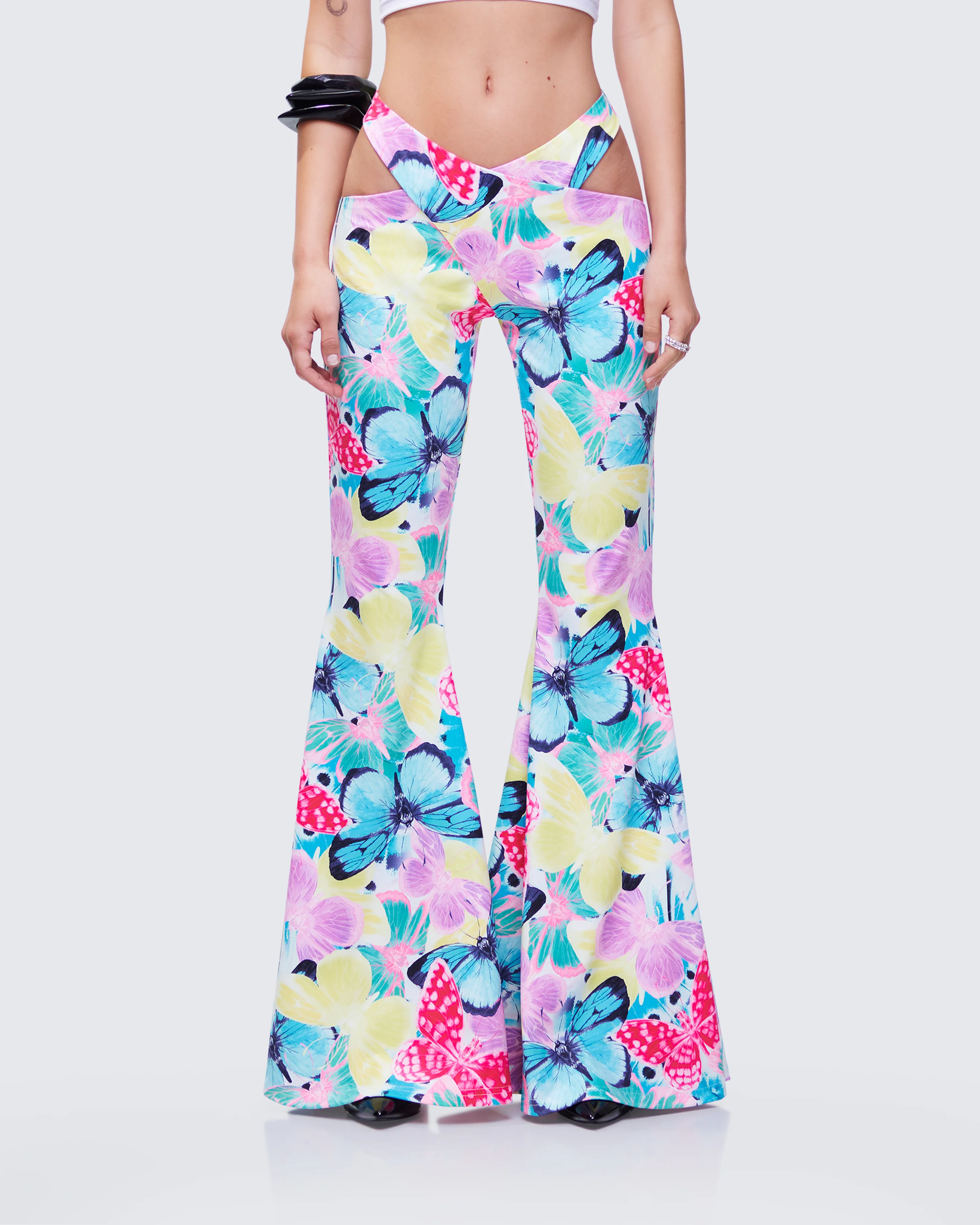 Kandi Printed Wrap Flare Pant - Image 2