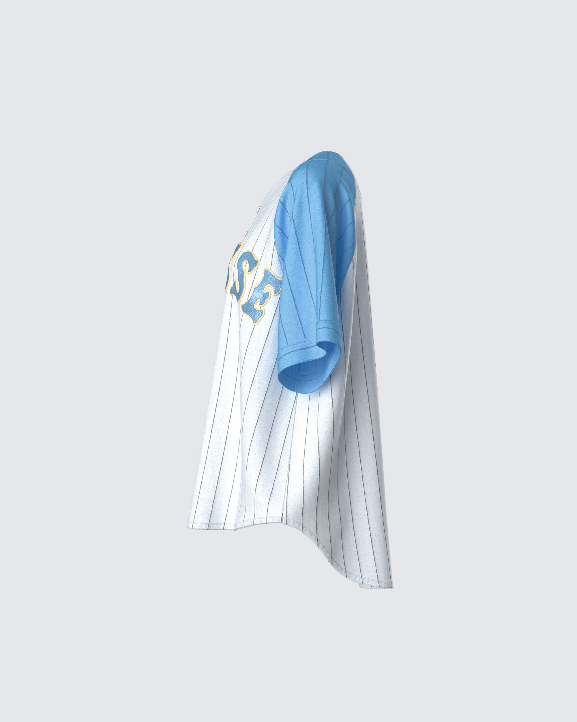 Kaomi Baby Blue Baseball Top - Image 2