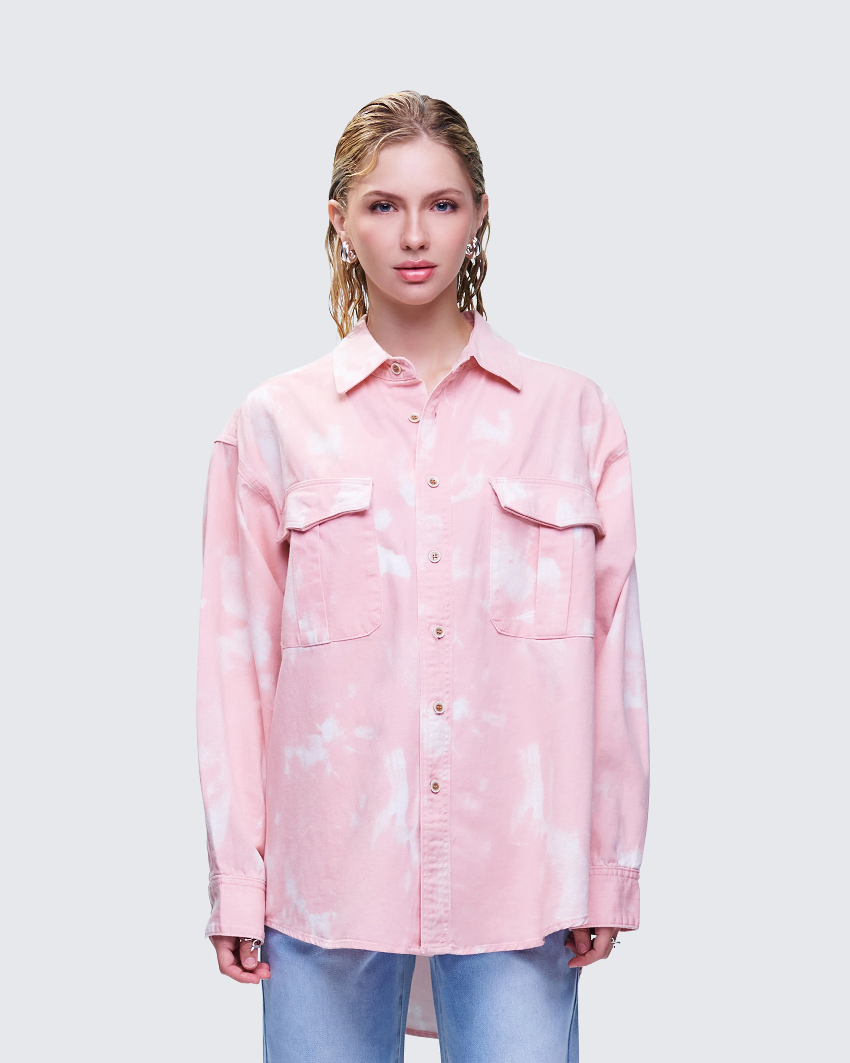 Karasi Pink Wash Loose Fit Shirt - Image 2