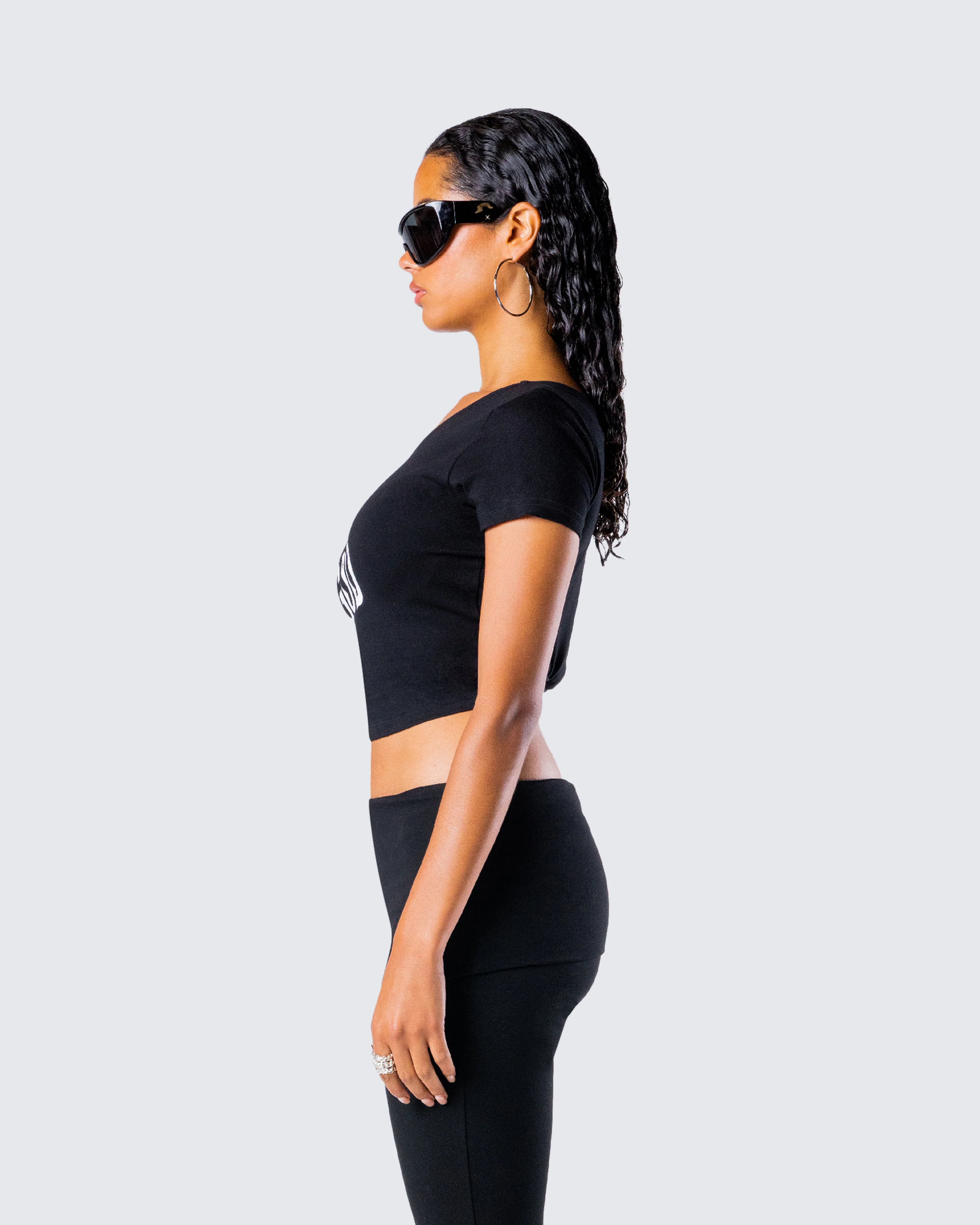 Karen Black Jersey Graphic Top - Image 6