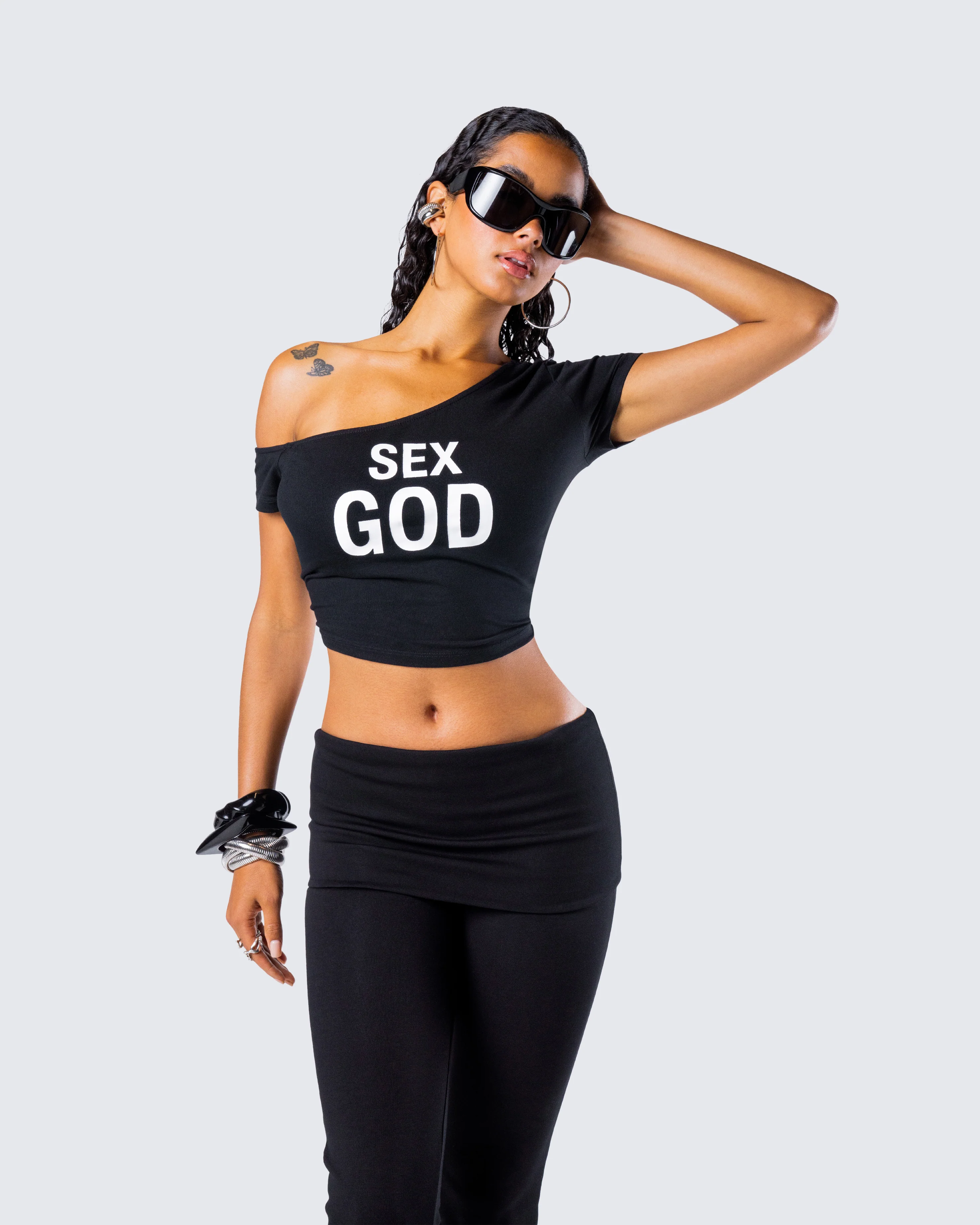 Karen Black Jersey Graphic Top - Image 8