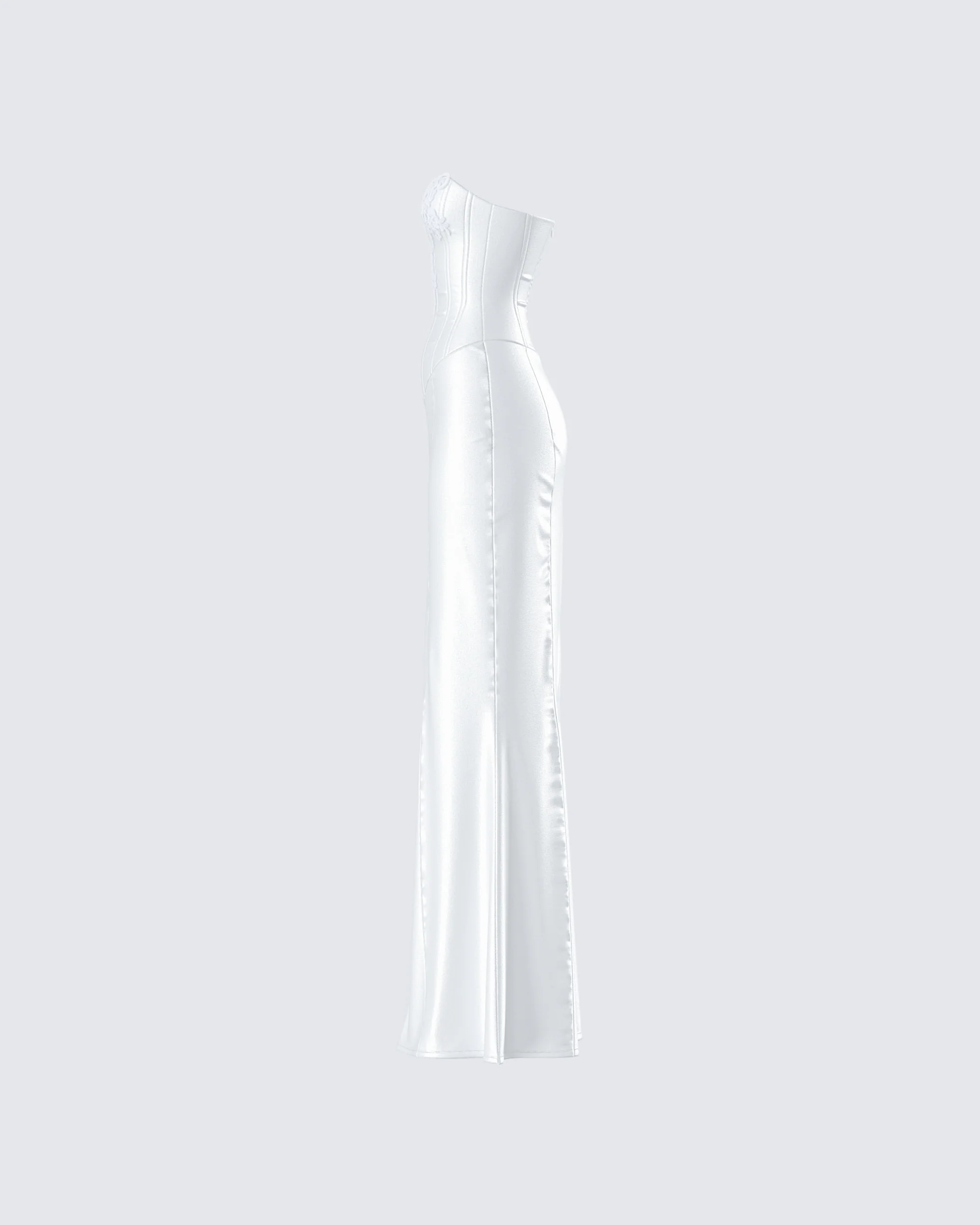 Katana White Lace Applique Gown - Image 2