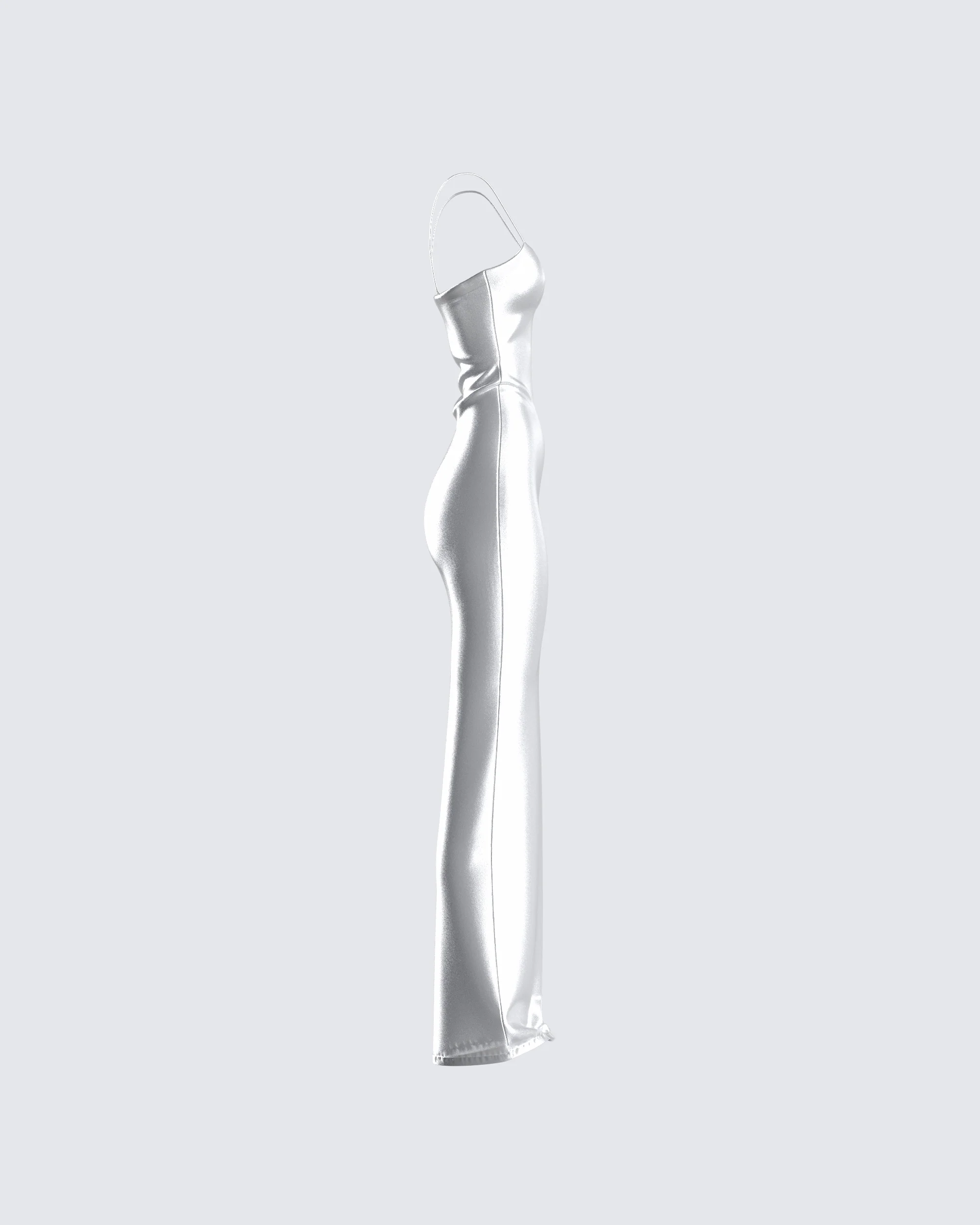 Katrina Metallic Fitted Maxi Dress - Image 2