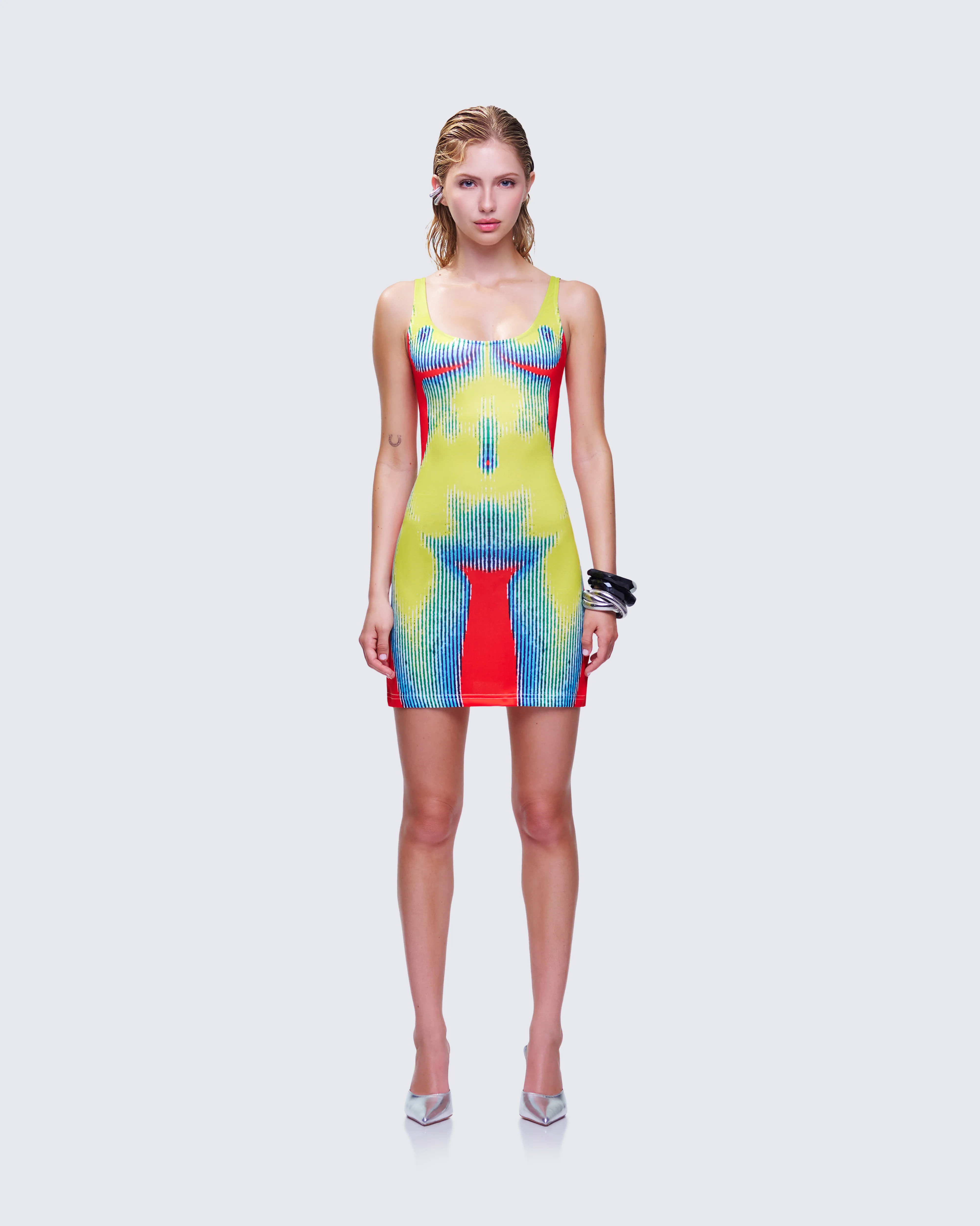 Kaya Body Print Mini Dress - Image 2