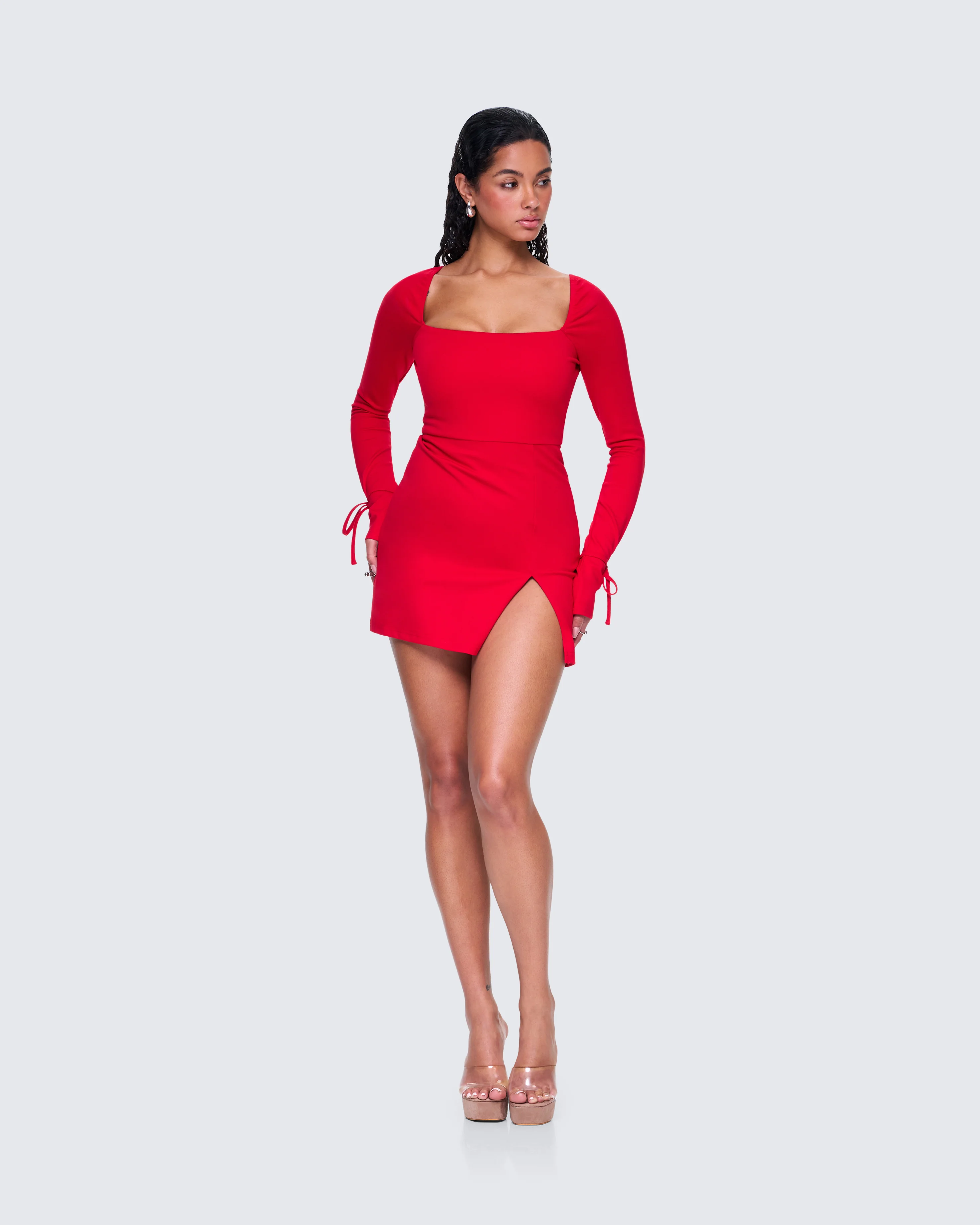 Kesia Red Mini Dress - Image 5