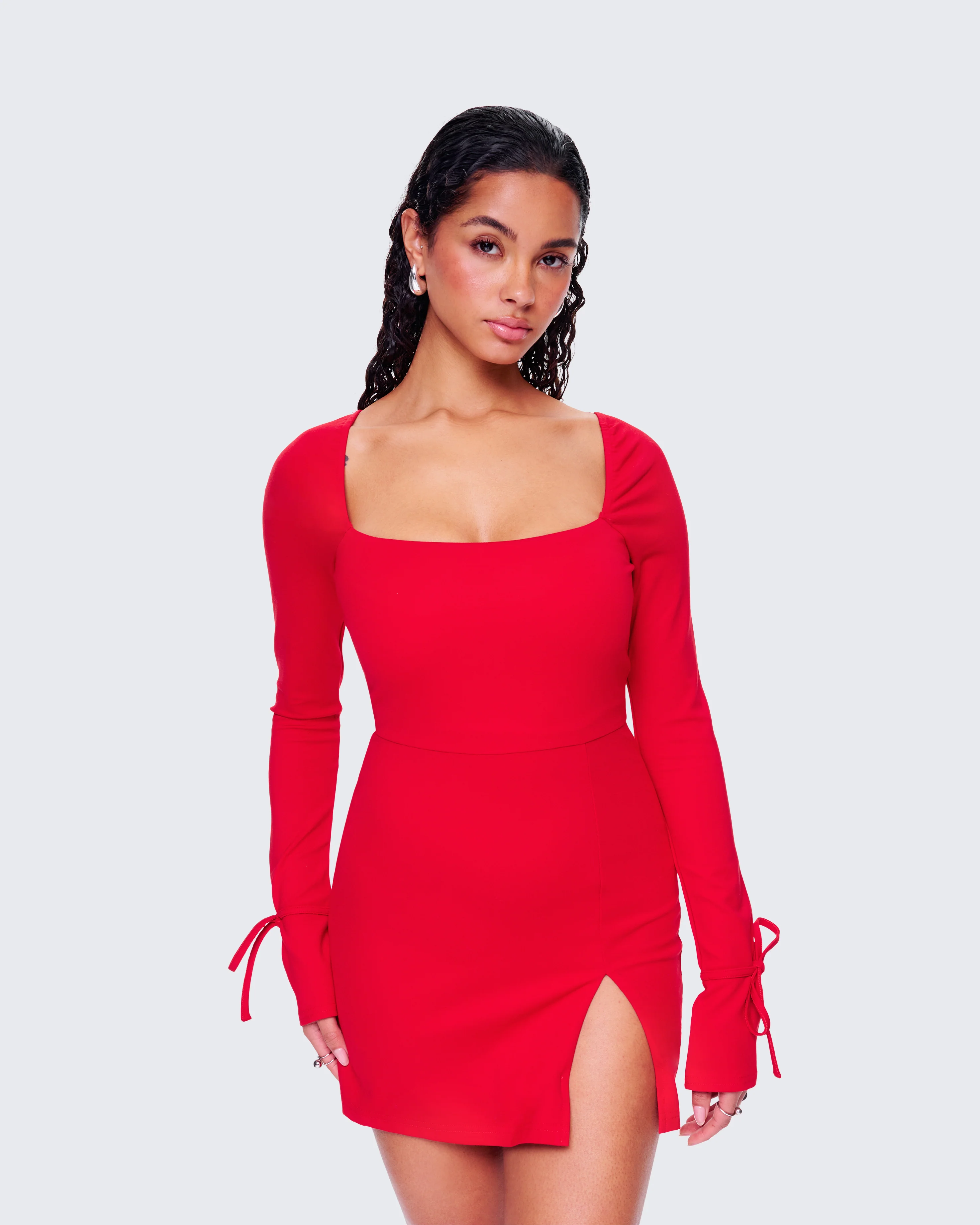 Kesia Red Mini Dress - Image 7