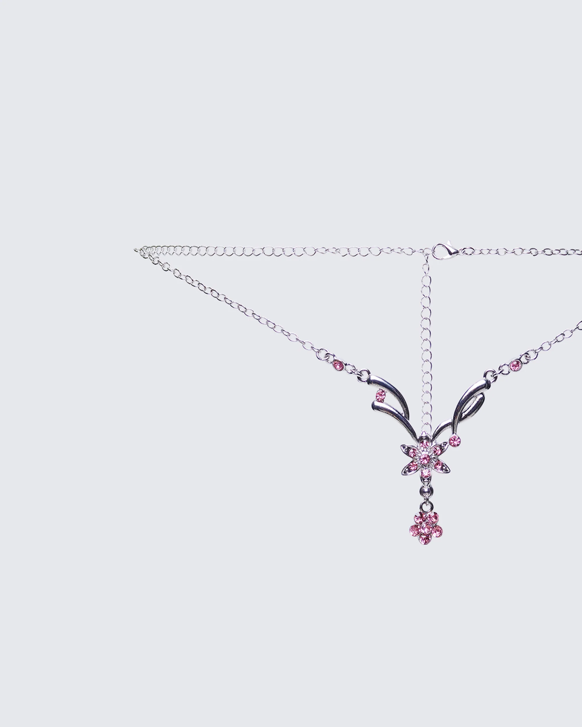 Khara Silver Tattoo Charm Belly Chain - Image 2