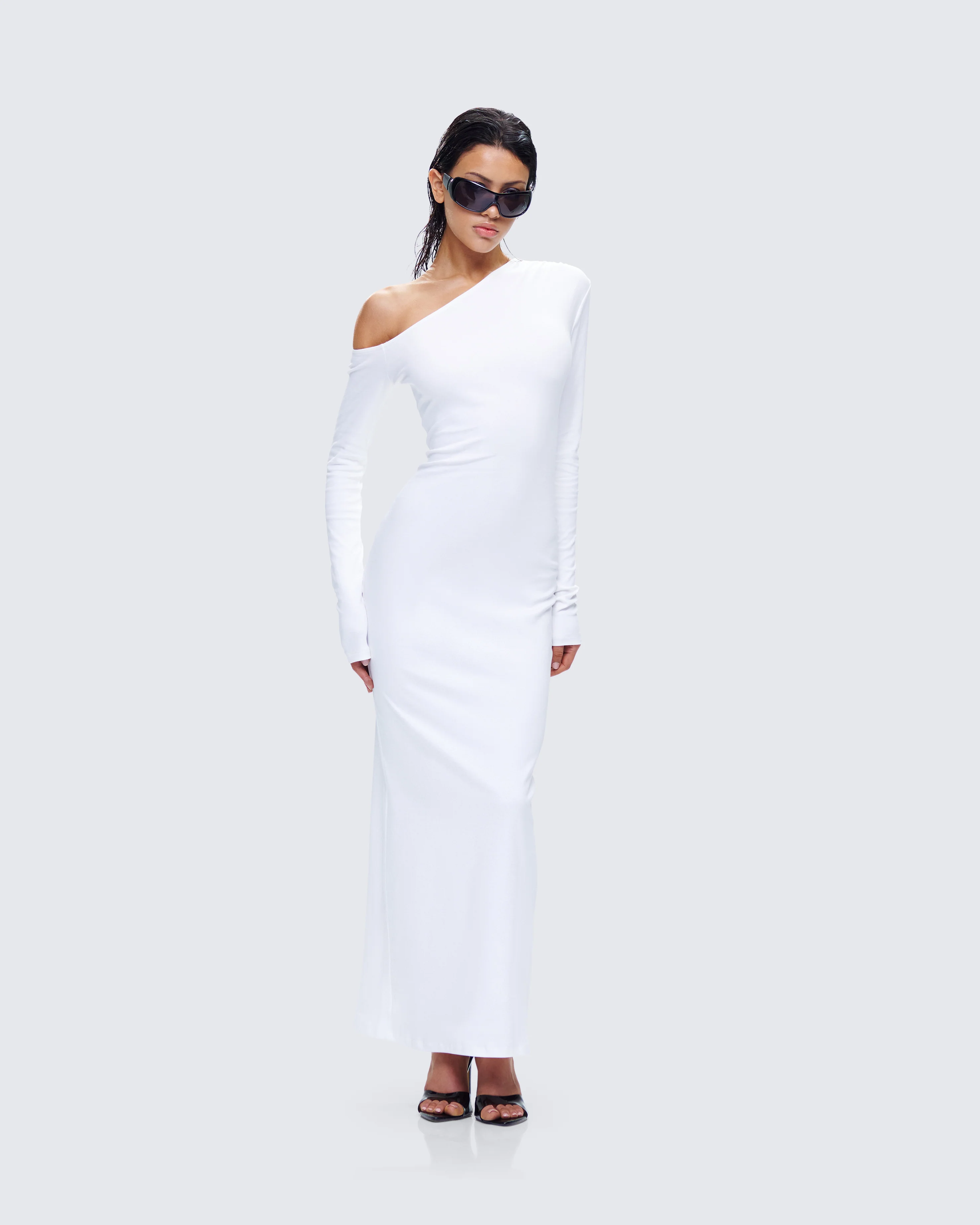 Kiandra White Off Shoulder Maxi Dress - Image 6