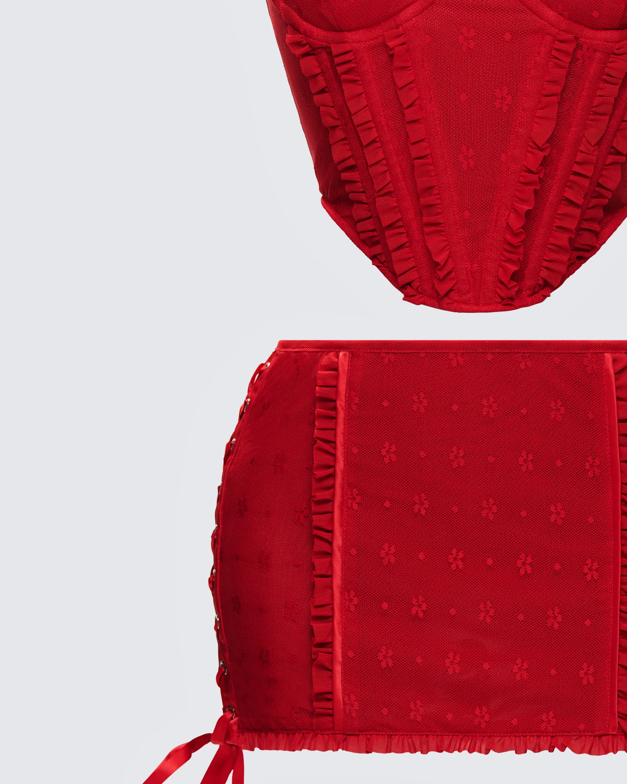 Kimona Red Ruffle Set - Image 6