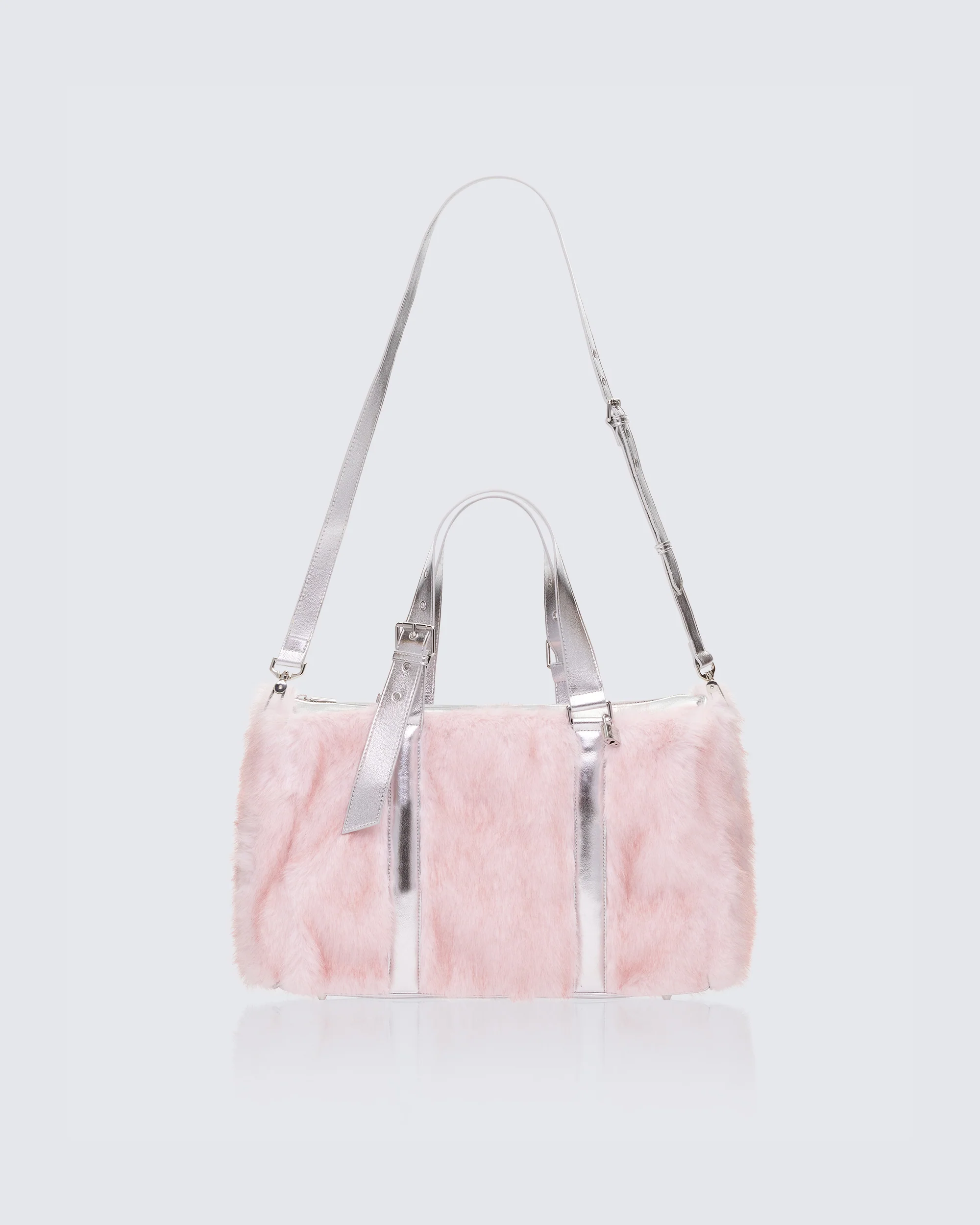 Kimora Pink Y2K Fur Holdall - Image 2