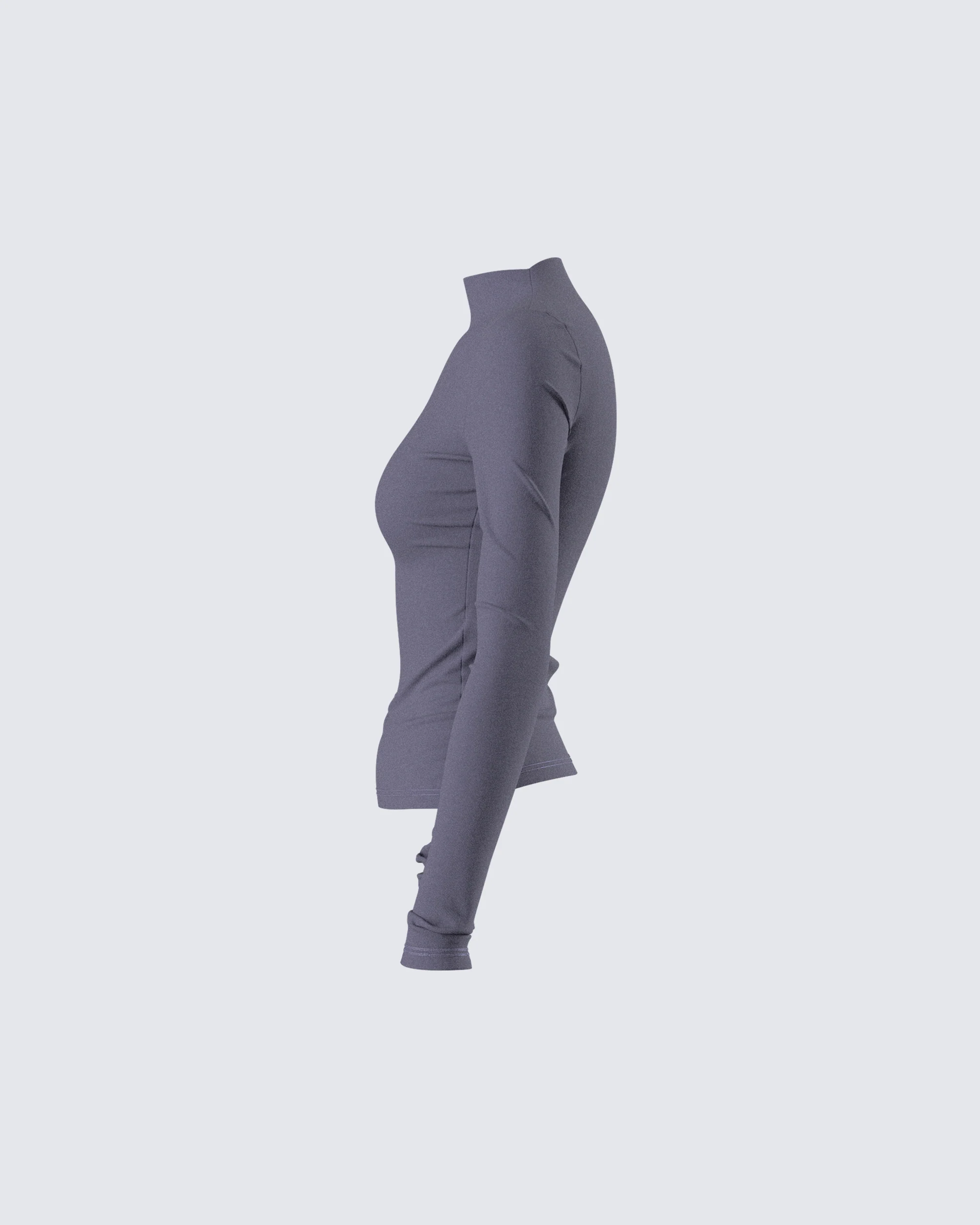 Kiraz Charcoal Grey Long Sleeve Top - Image 2