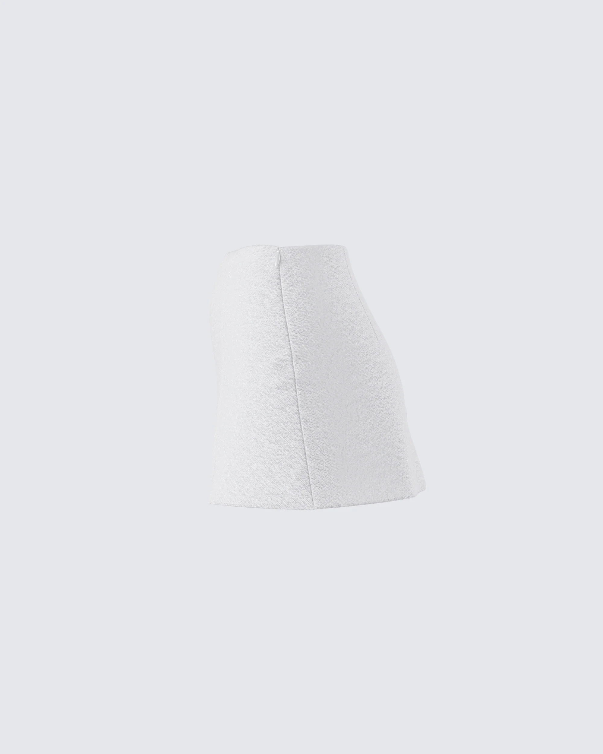 Kiraz Heather Grey Micro Mini Skirt - Image 2