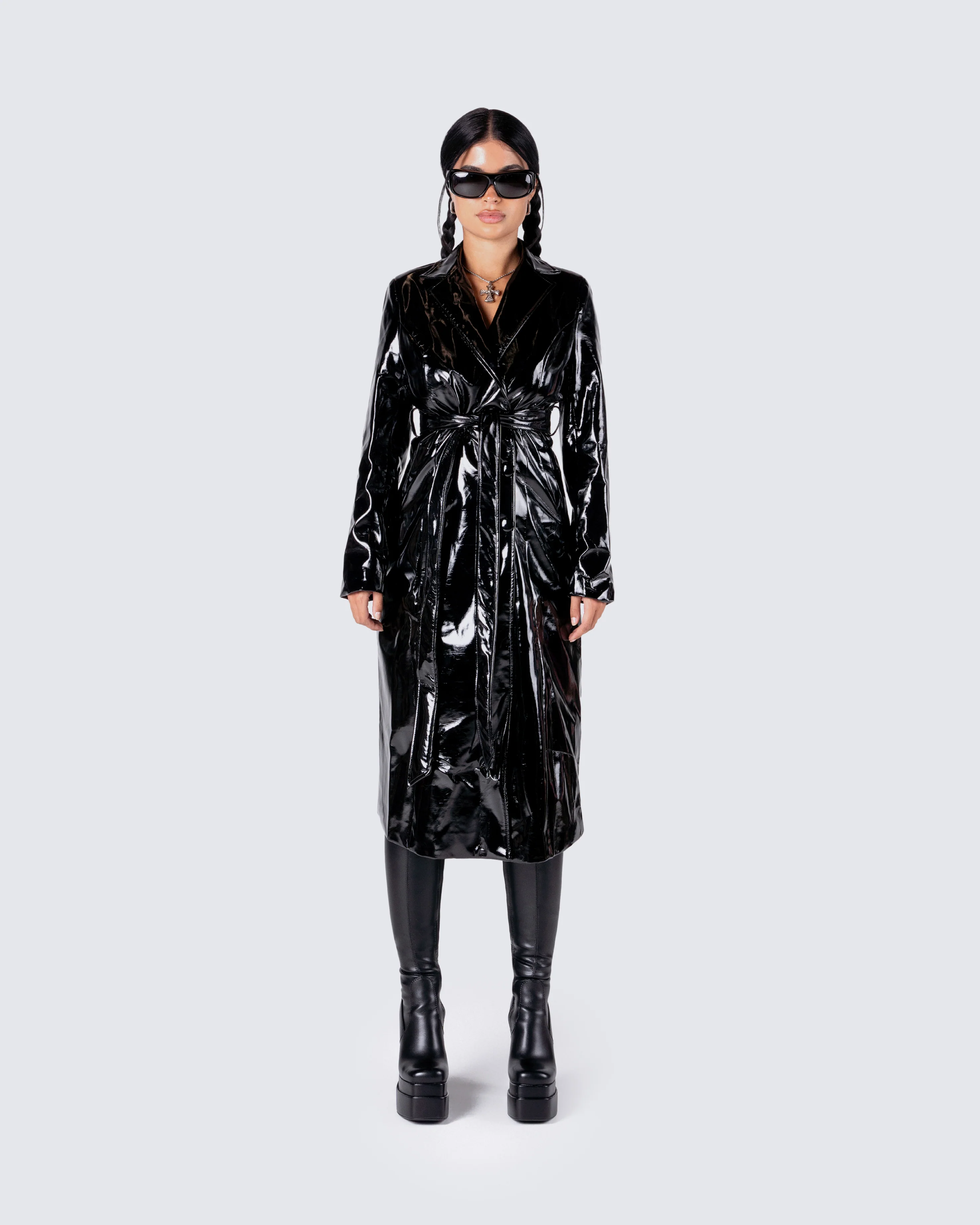 Knox Vegan Leather Coat - Image 3