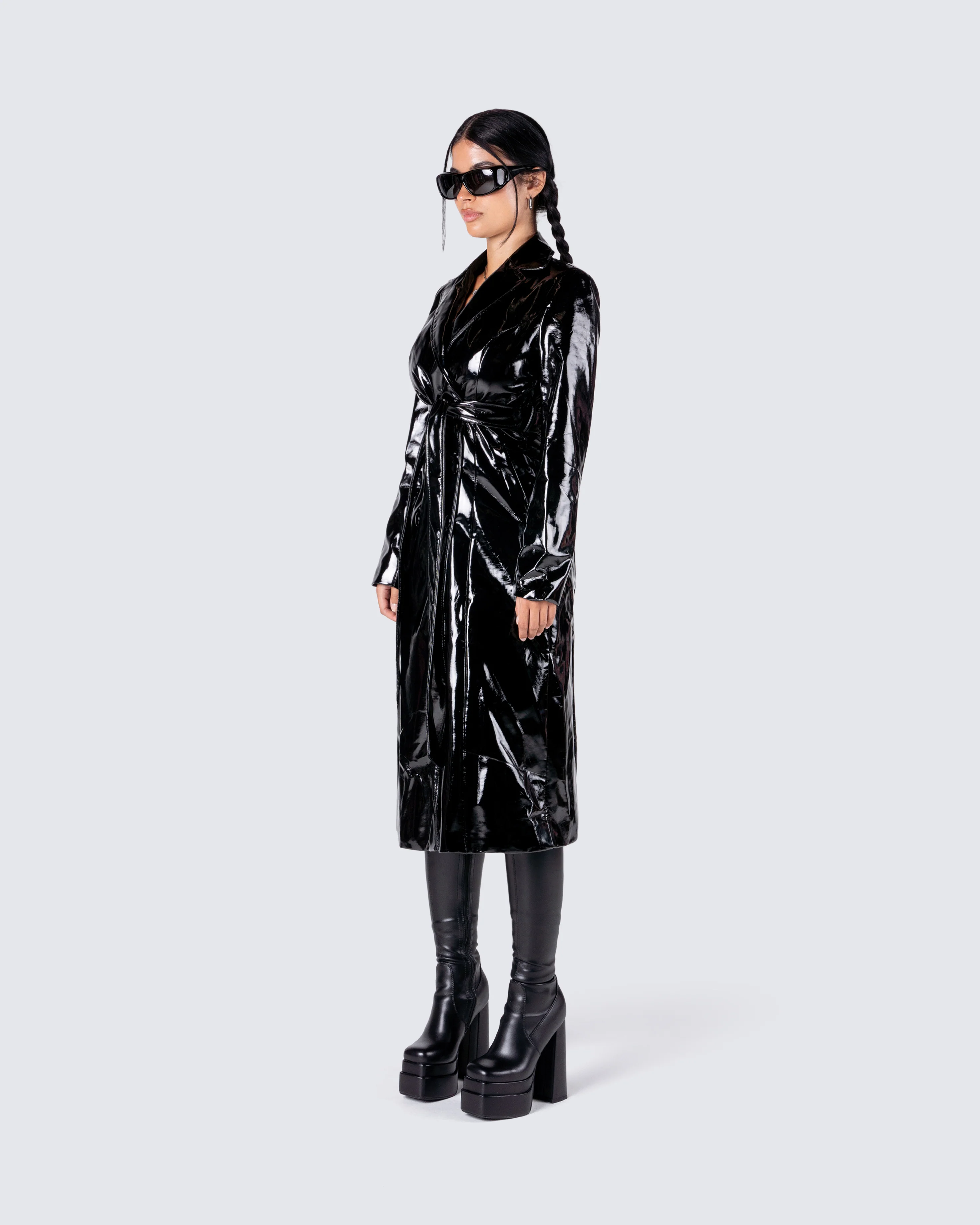 Knox Vegan Leather Coat - Image 4