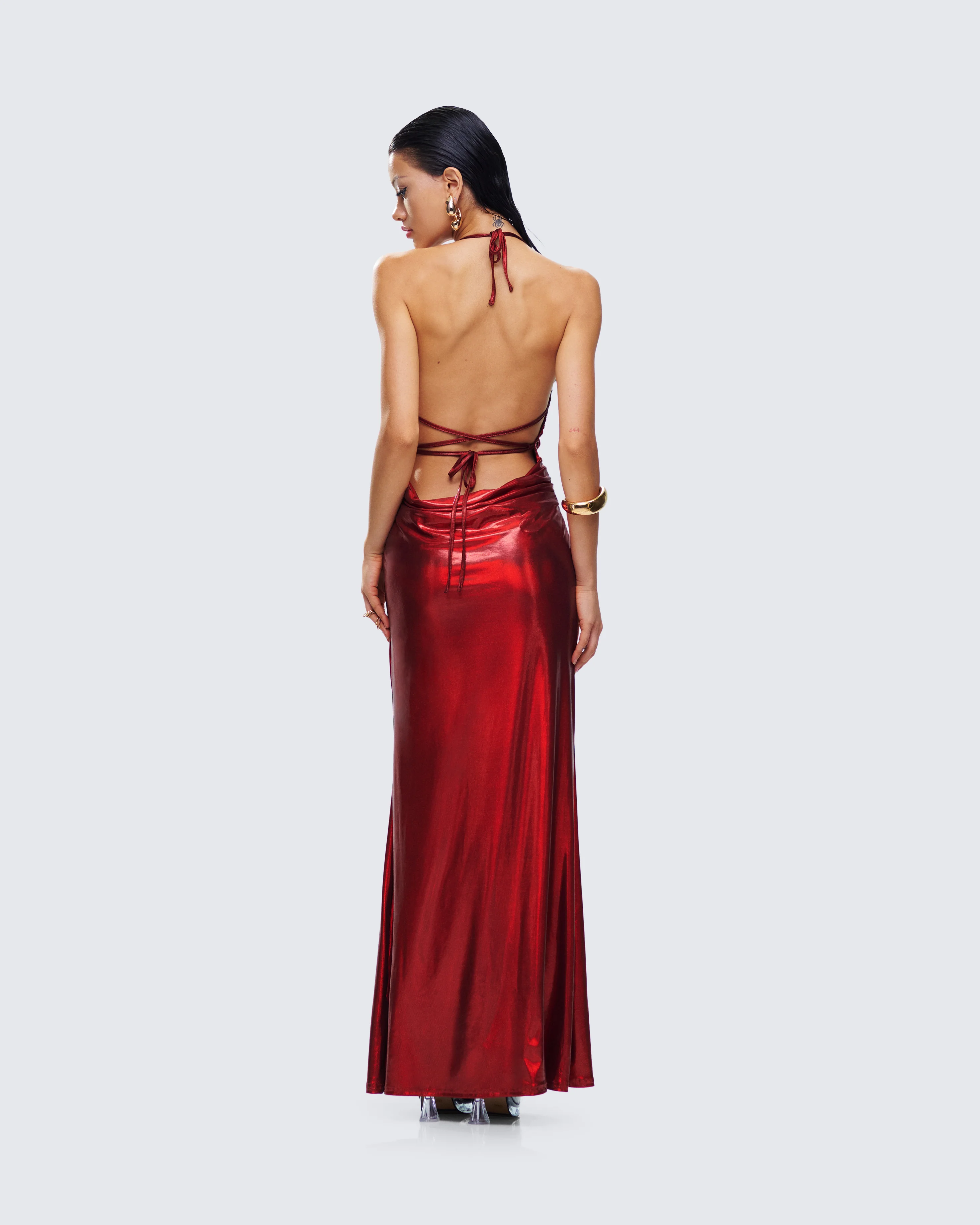 Koa Red Metallic Gown - Image 7