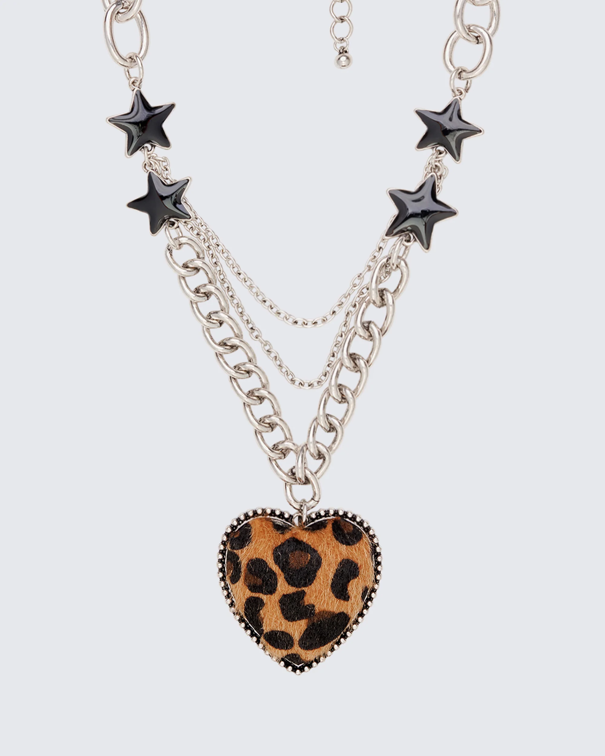 Koia Silver Leopard Heart Necklace - Image 2