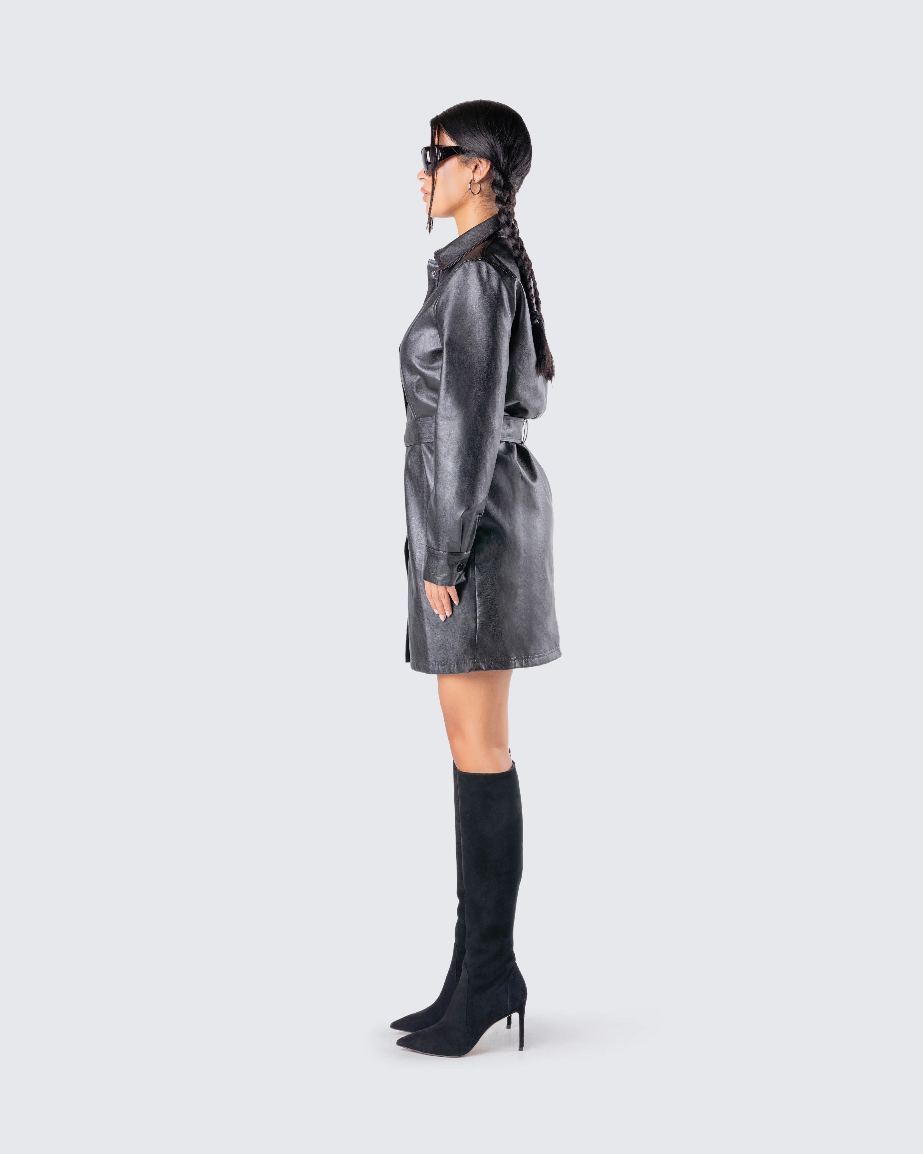 Kylie Vegan Leather Jacket - Image 5
