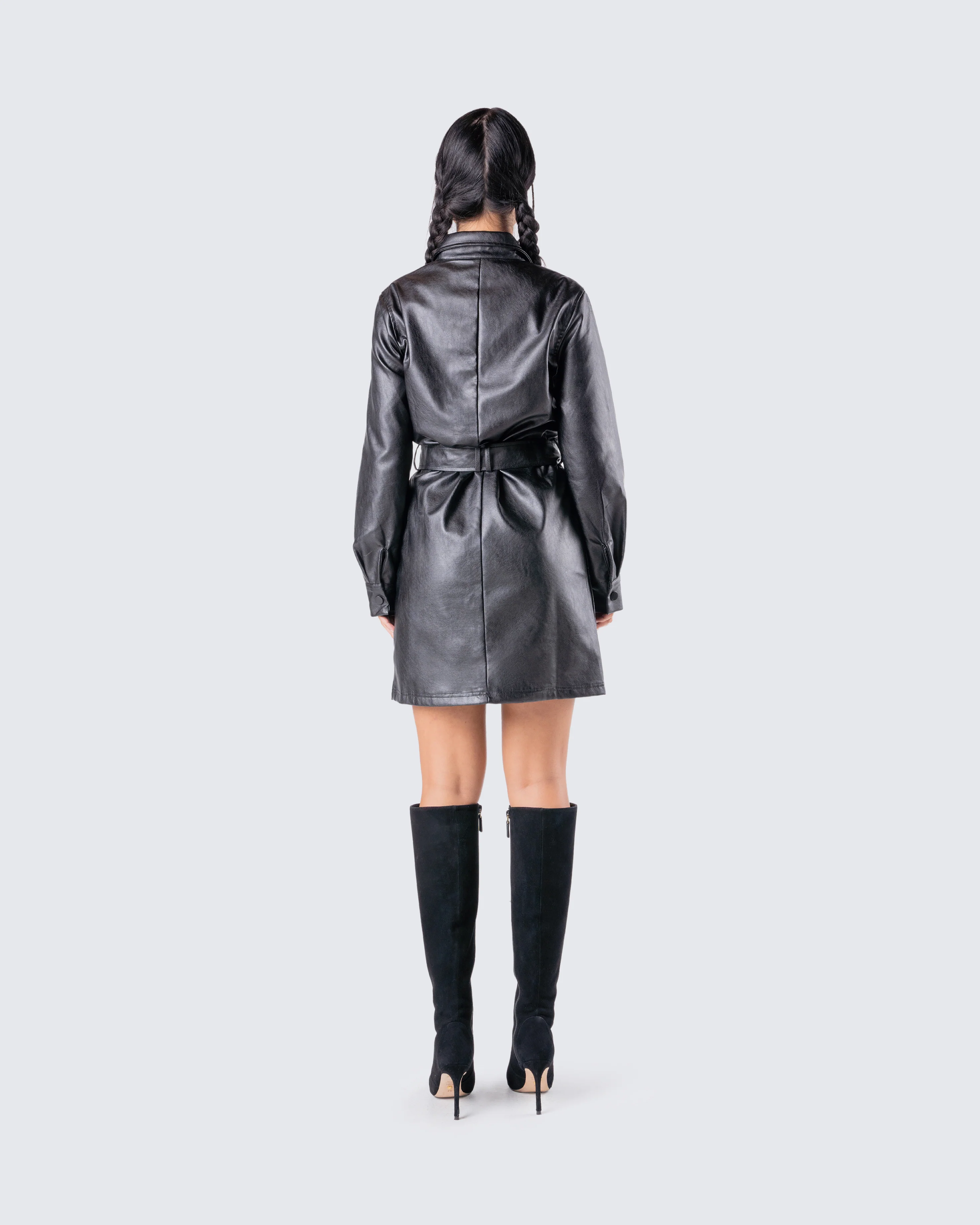 Kylie Vegan Leather Jacket - Image 6