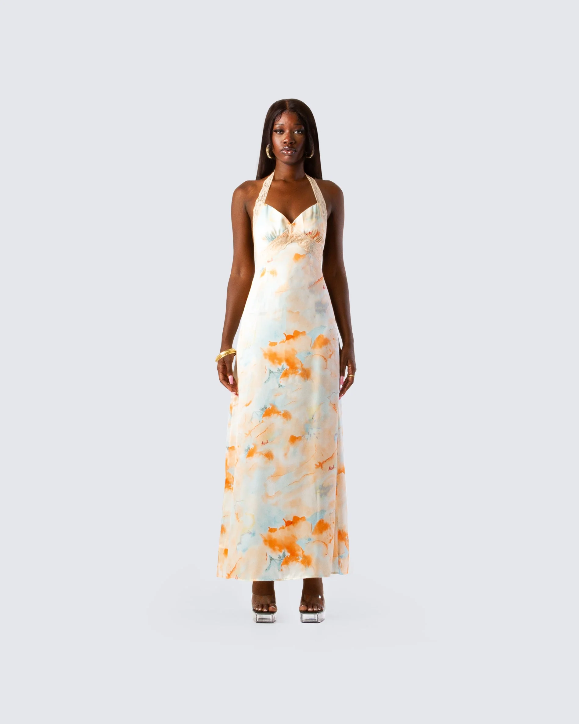 Landon Abstract Print Maxi Dress - Image 4