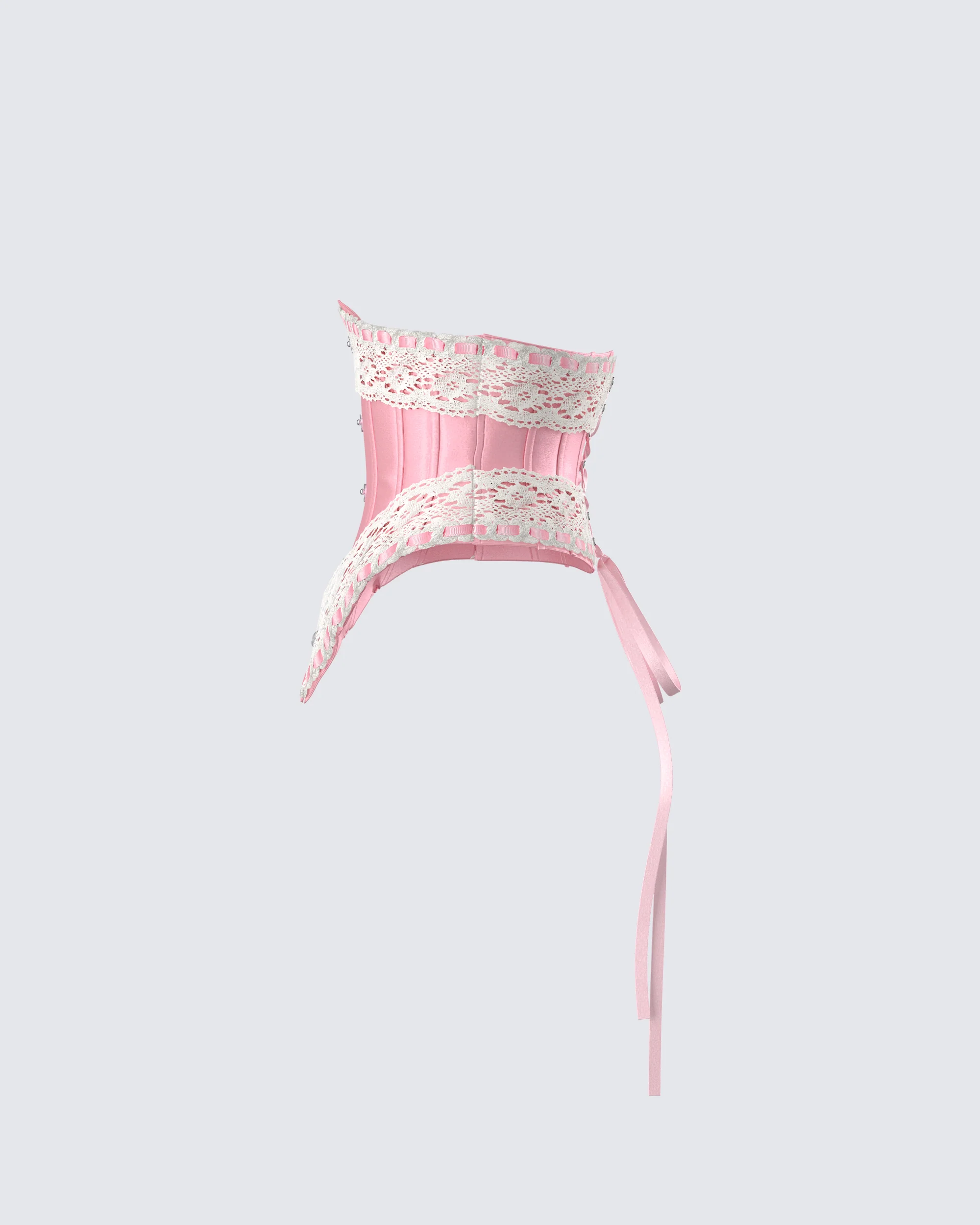 Latto Pink Satin Corset Top - Image 2
