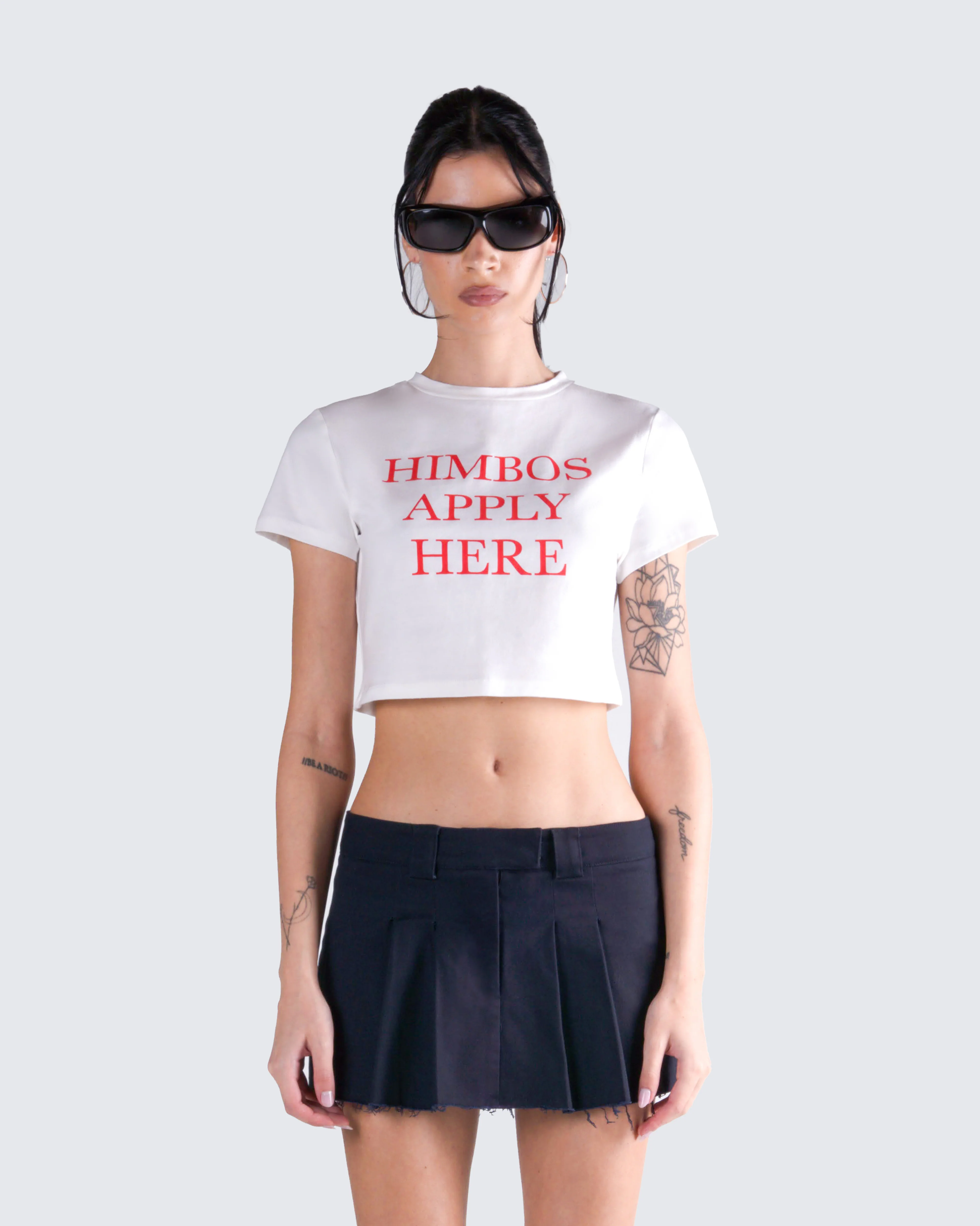 Leela White Jersey Graphic Top - Image 4