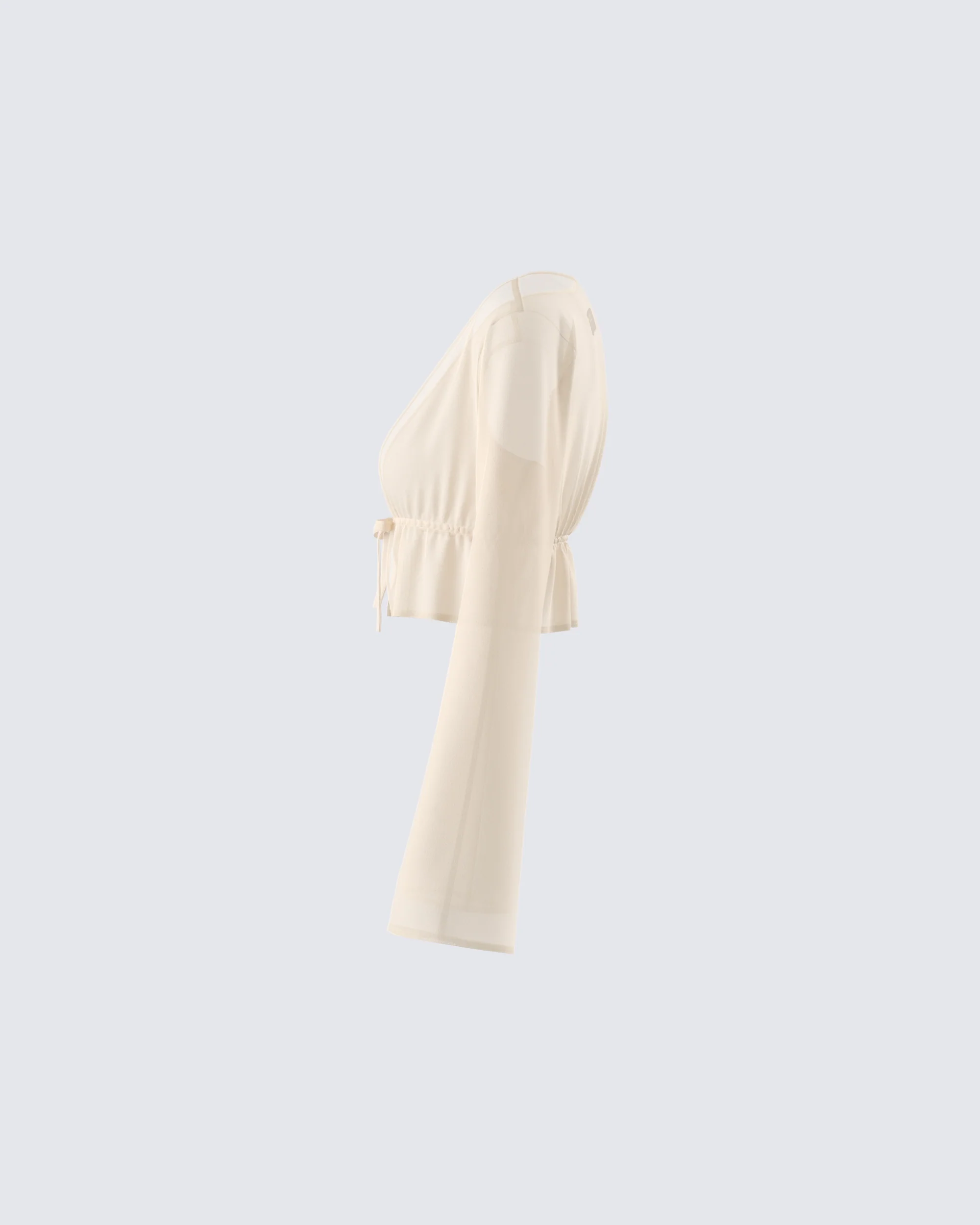 Lennon Cream Mesh Top - Image 2