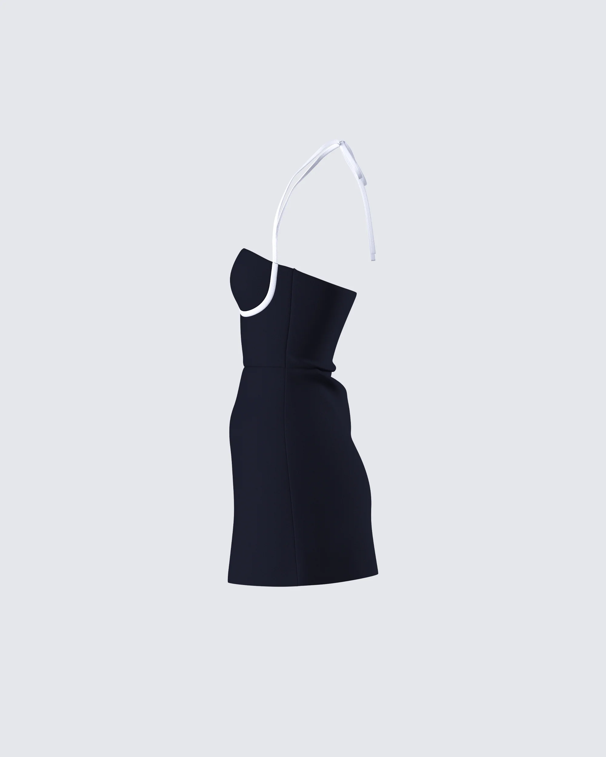 Lesia Black Halter Tennis Dress - Image 2