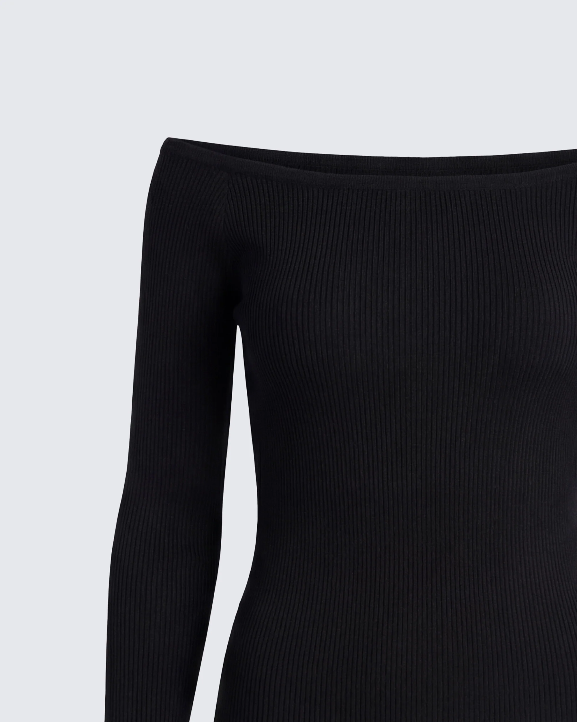 Leslie Black Off Shoulder Top - Image 8