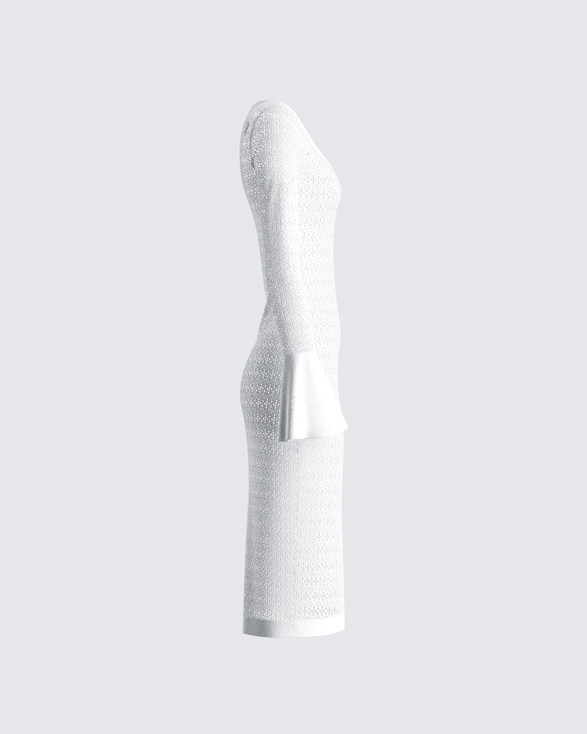 Letitia Ivory Sweater Midi Dress - Image 2
