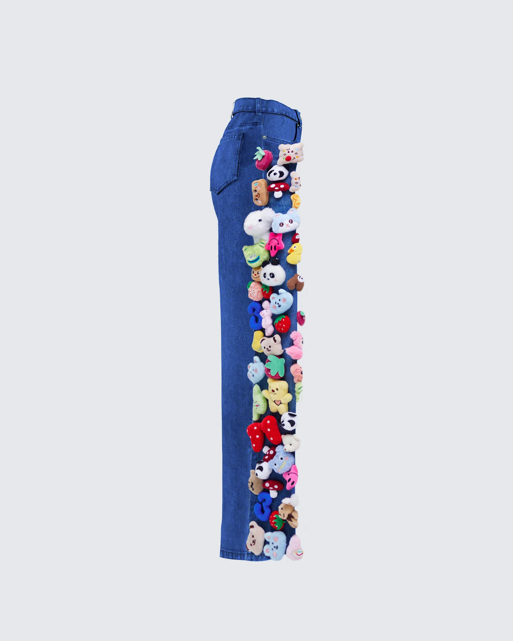 Levelle Blue Denim Stuffed Animal Jean - Image 2
